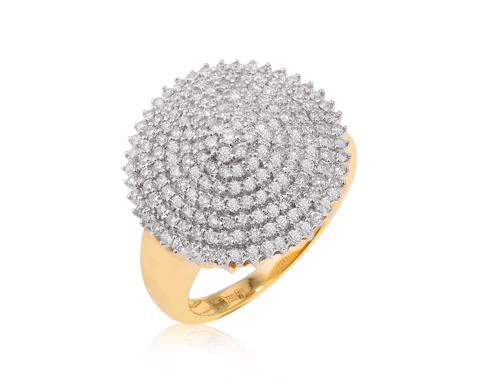 Золотое кольцо с бриллиантами 1.08ct 100524/8