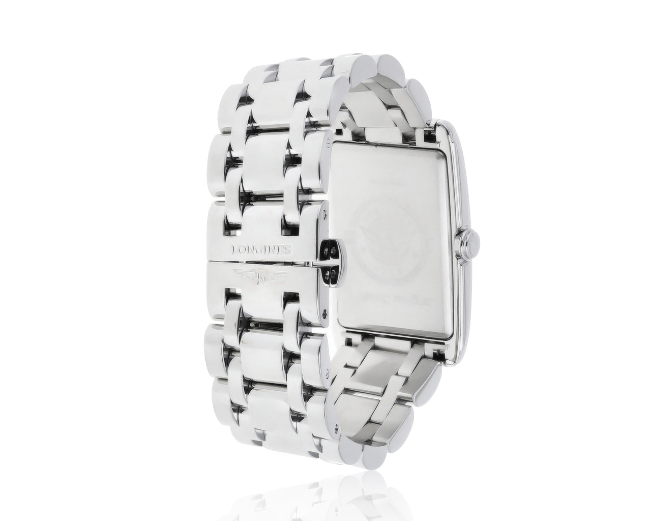 Оригинальные стальные часы с бриллиантами 0.09ct Longines DolceVita