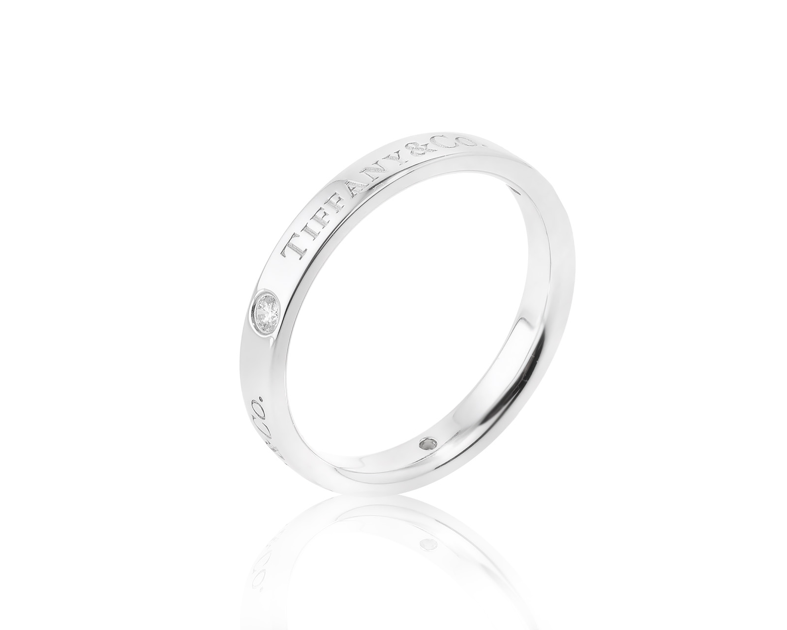 Оригинальное платиновое кольцо Tiffany&Co 180623/9