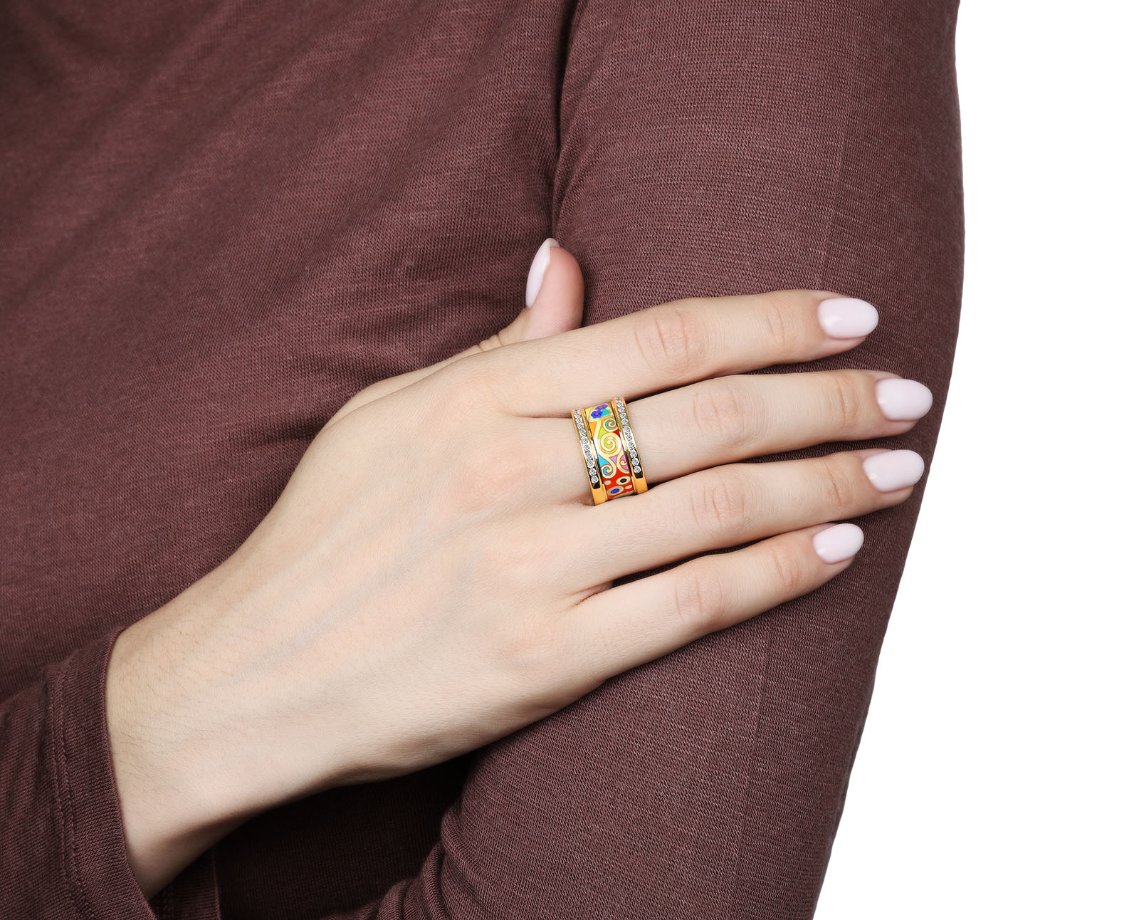Оригинальное золотое кольцо с бриллиантами 0.65ct Frey Wille