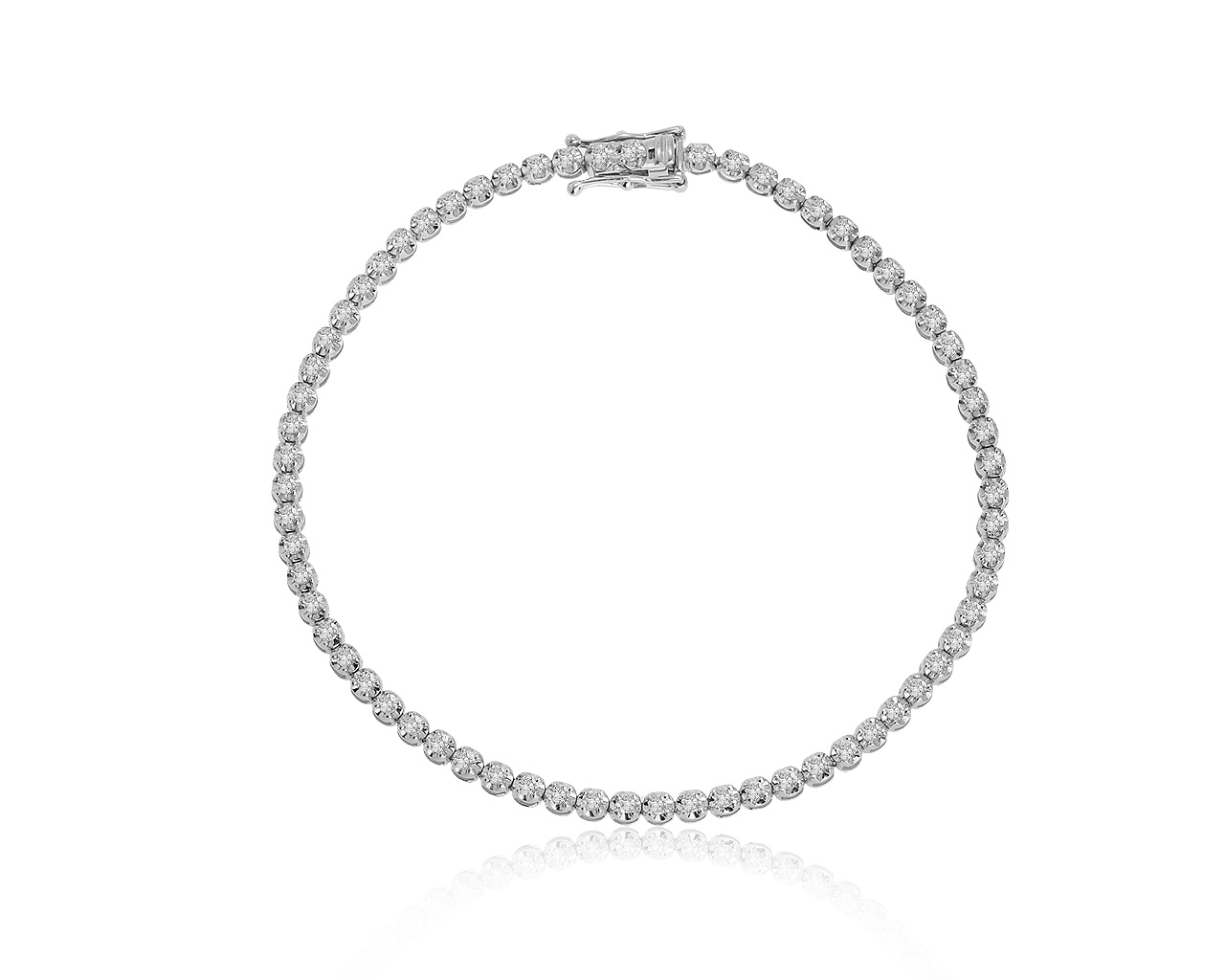 Достойный золотой браслет с бриллиантами 1.32ct 070521/1