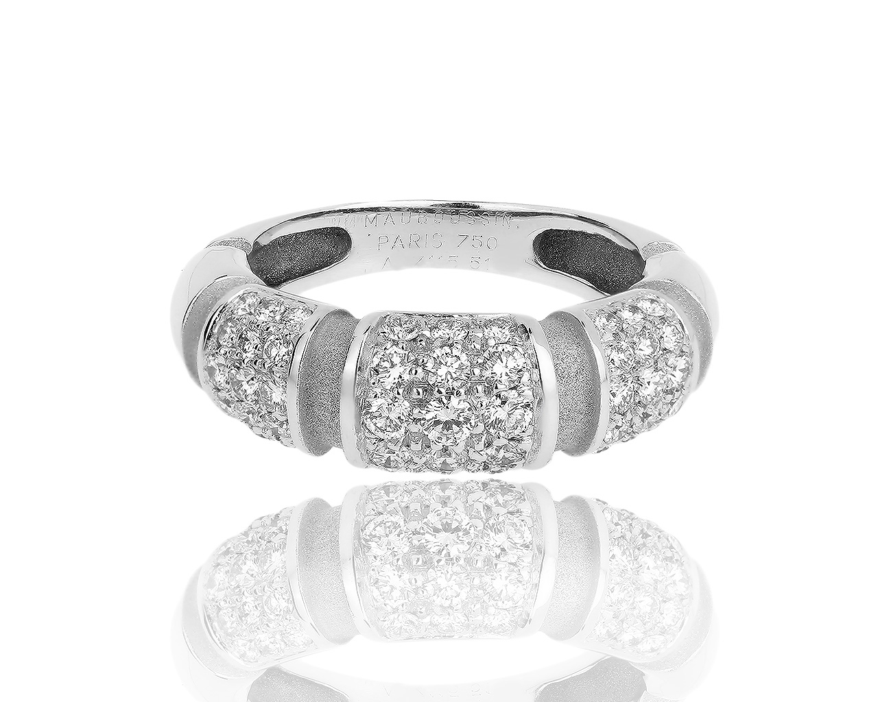 Золотое кольцо с бриллиантами 0.75ct Mauboussin 260718/11