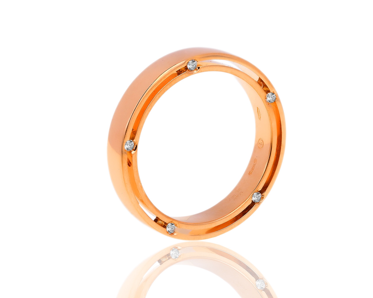 Золотое кольцо с бриллиантами Damiani Brad Pitt