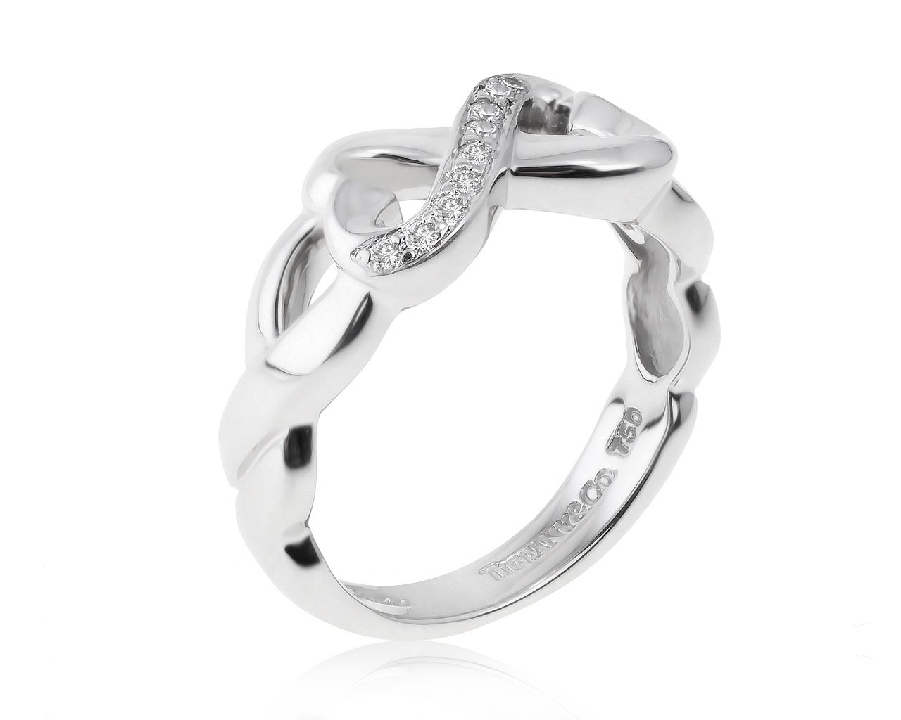 Оригинальное золотое кольцо с бриллиантами 0.09ct Tiffany&Co Paloma Picasso 120521/2
