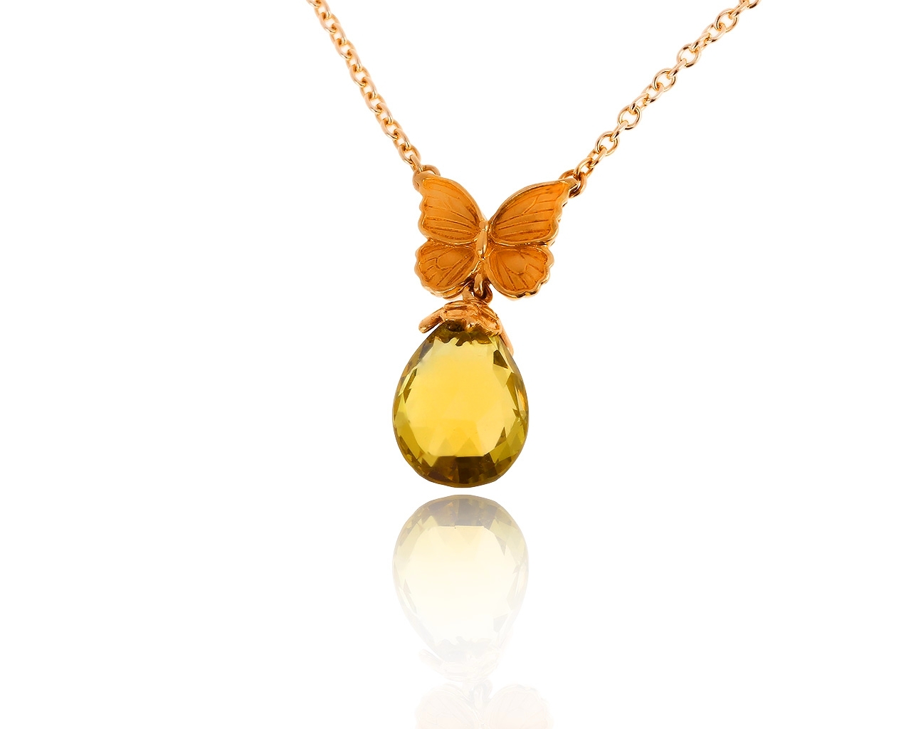 Оригинальный золотой кулон с цитрином 3.97ct Carrera y Carrera 240120/16 Оригинальный золотой кулон с цитрином 3.97ct Carrera y Carrera 240120/16