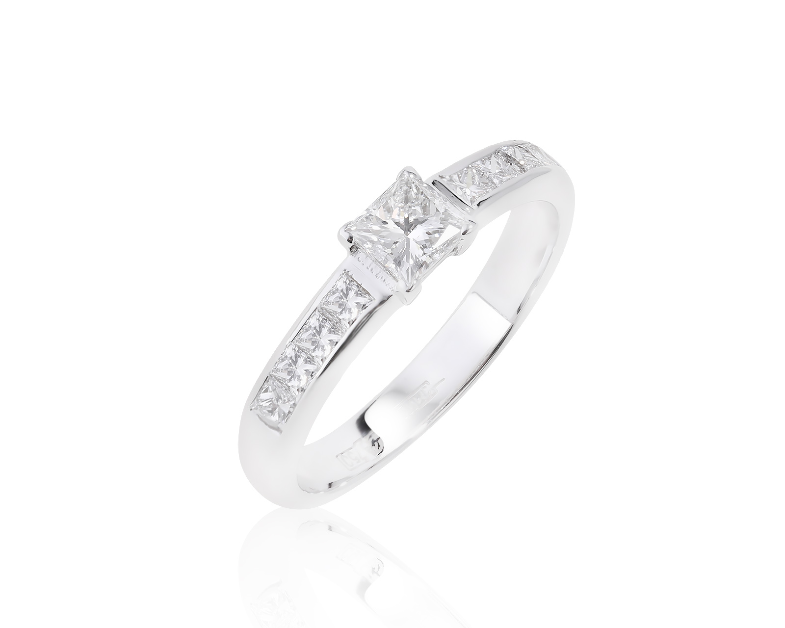 Стильное золотое кольцо с бриллиантами 0.89ct 230622/2