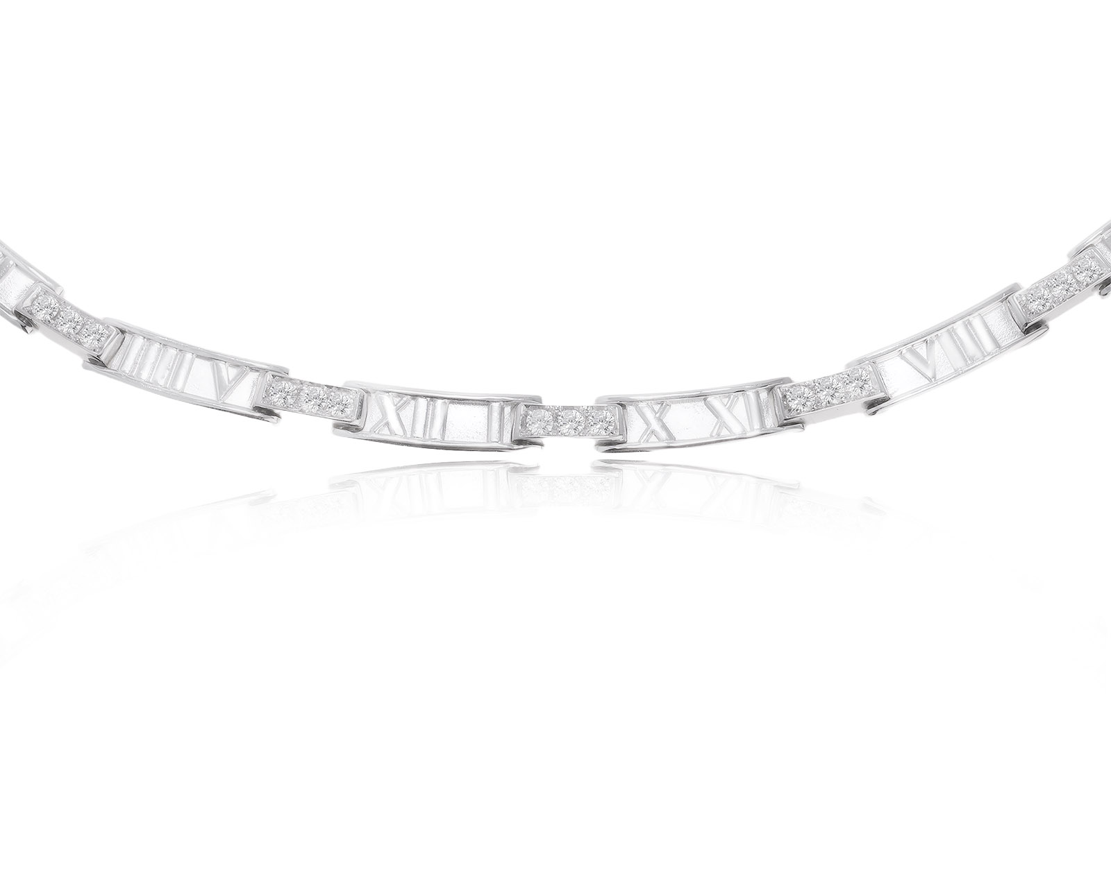 Оригинальное золотое колье с бриллиантами 1.60ct Tiffany&Co Atlas