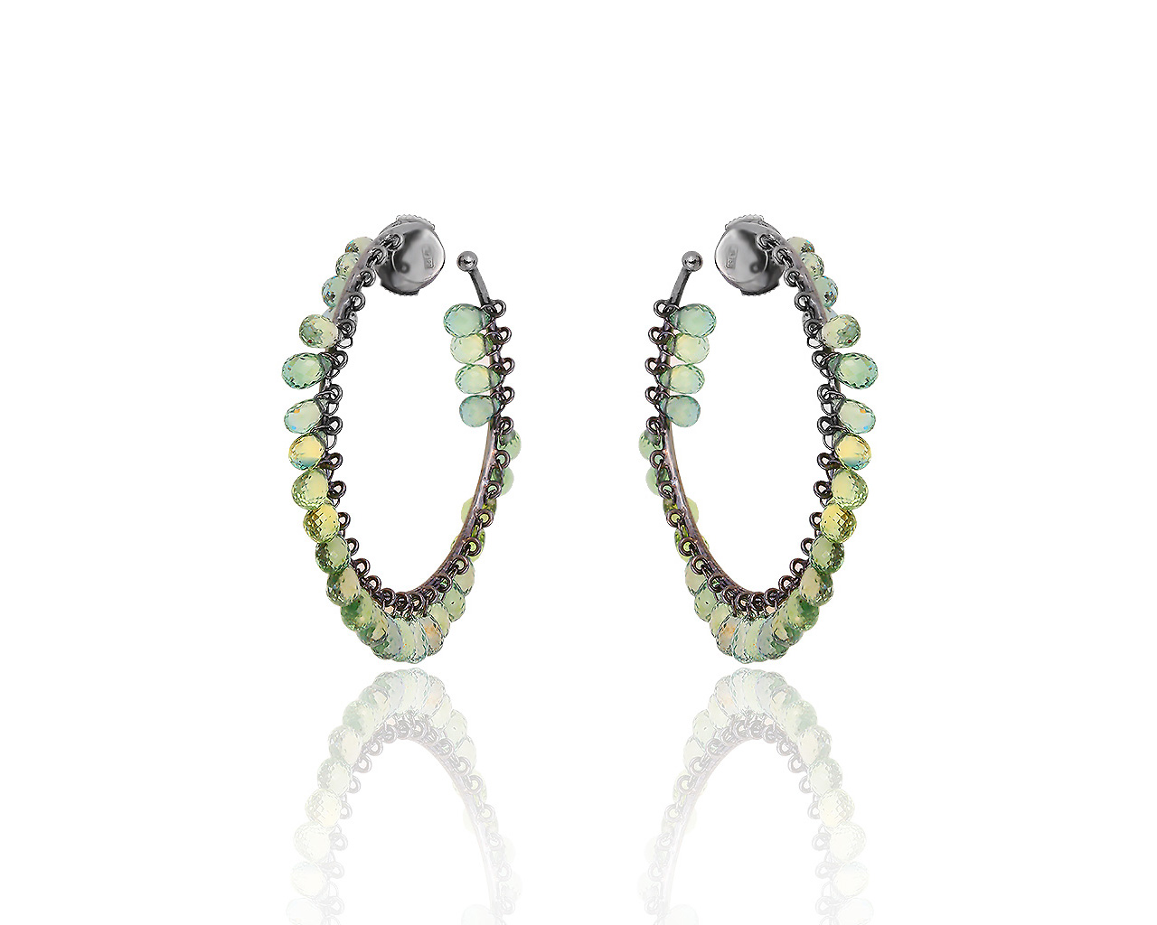 Оригинальные золотые серьги с сапфирами 27.24ct Adler 210719/3