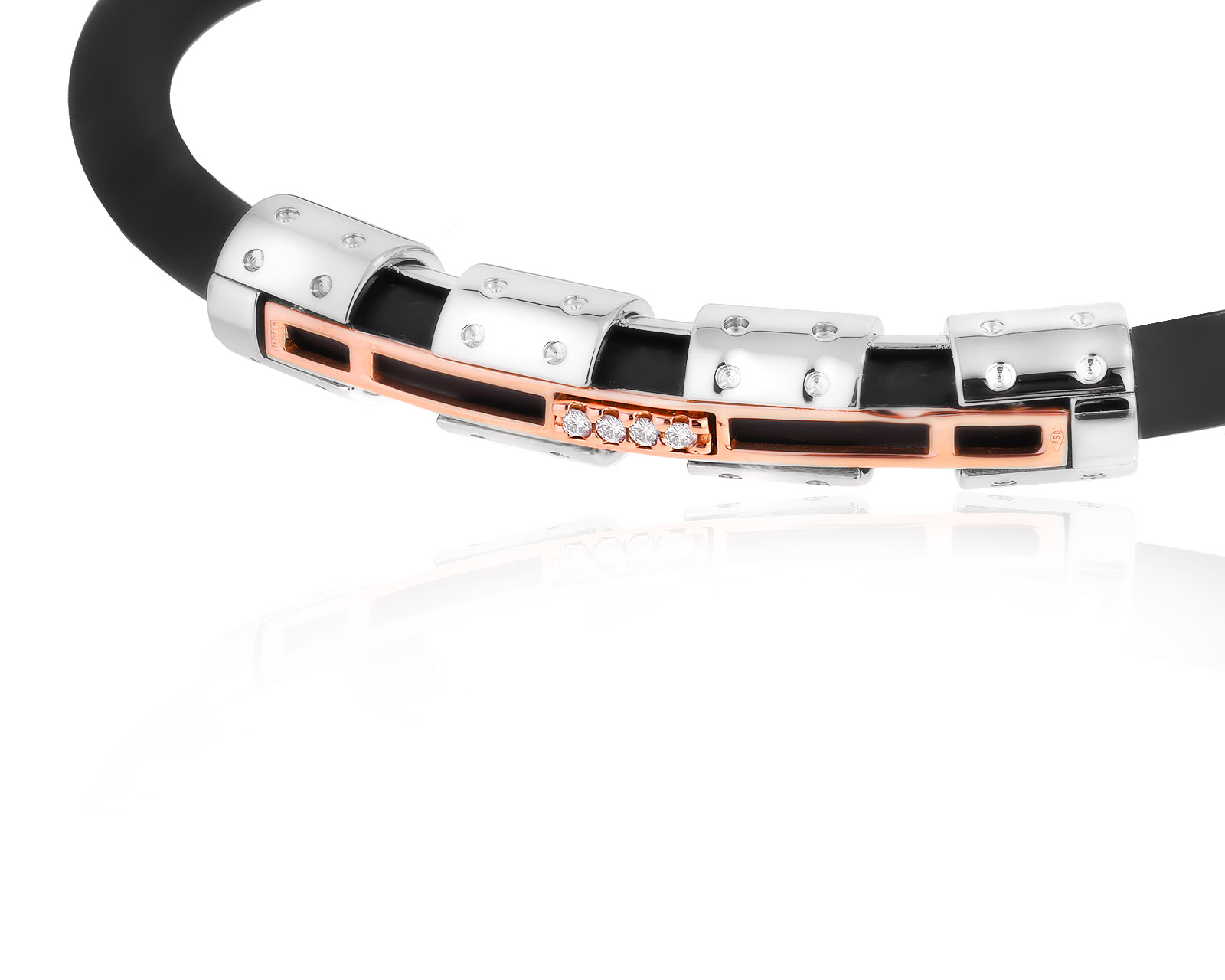 Оригинальный золотой браслет с бриллиантами 0.07ct Baraka