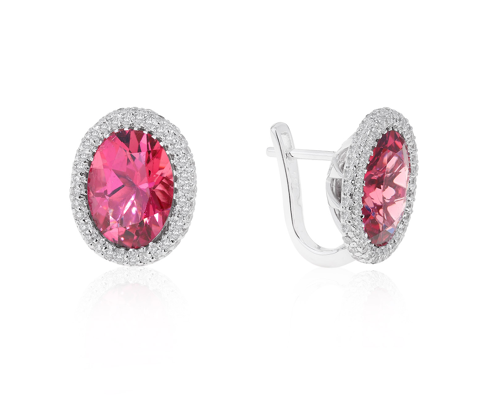 Очаровательные золотые серьги с турмалинами 9.97ct 221221/4