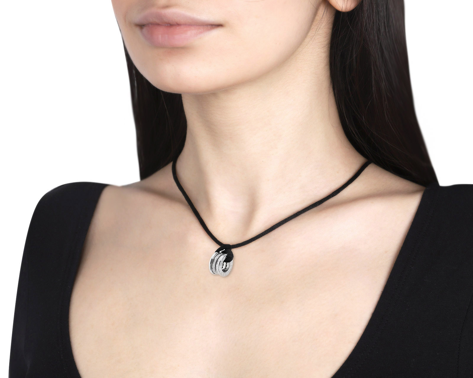 Оригинальный золотой кулон Bvlgari B.Zero1