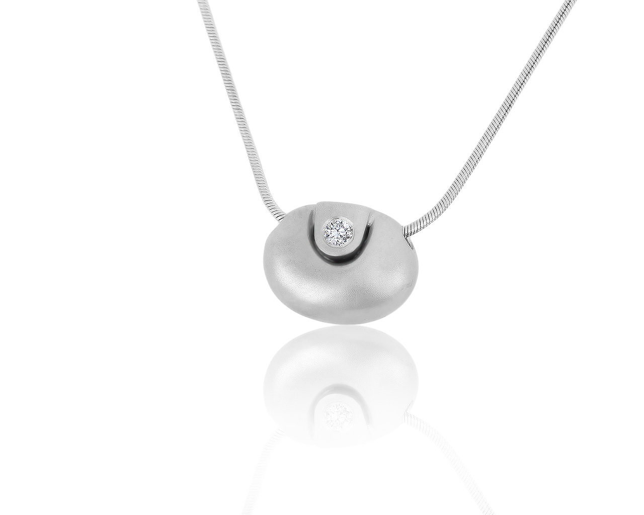 Прекрасный золотой кулон с бриллиантом 0.06ct 040919/3