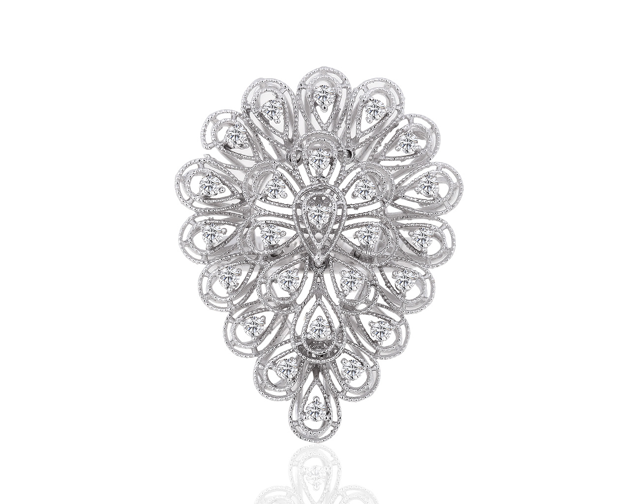 Изысканное золотое кольцо с бриллиантами 0.62ct Somoro 140119/2
