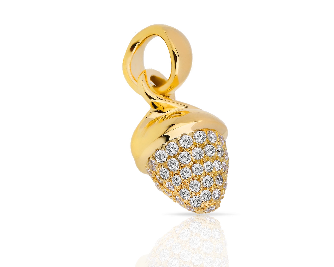 Идеальный золотой кулон с бриллиантами 1.05ct Tamara Comolli