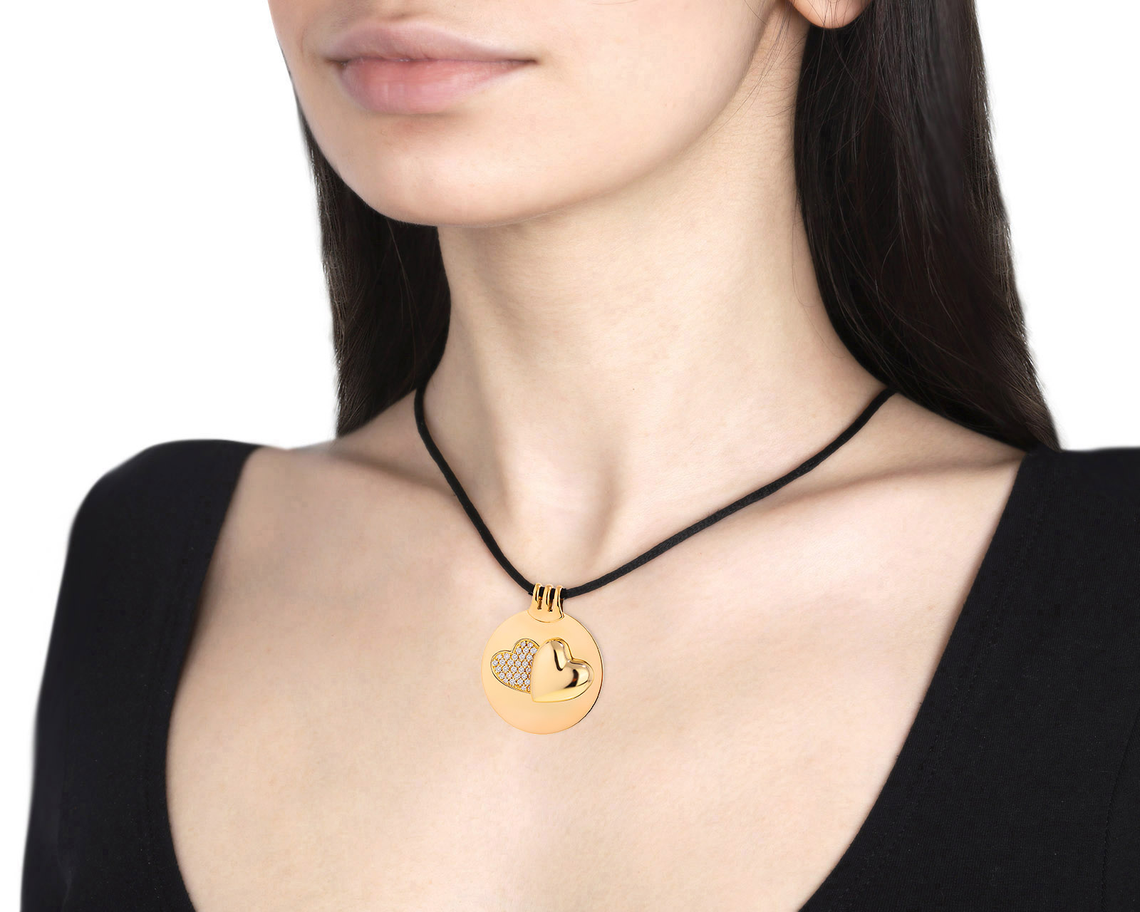 Оригинальный золотой кулон с бриллиантами 0.28ct Mauboussin