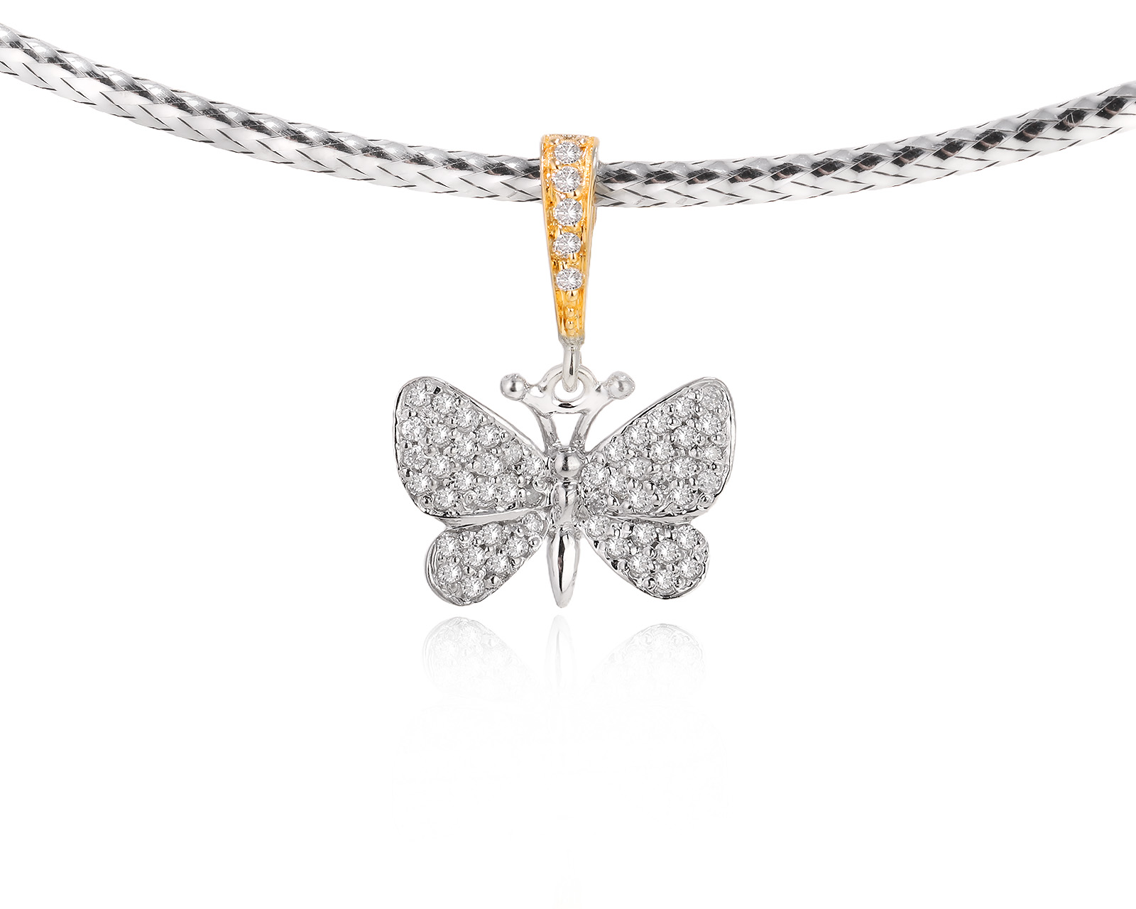 Оригинальный золотой кулон с бриллиантами 0.35ct Roberto Bravo 040425/7