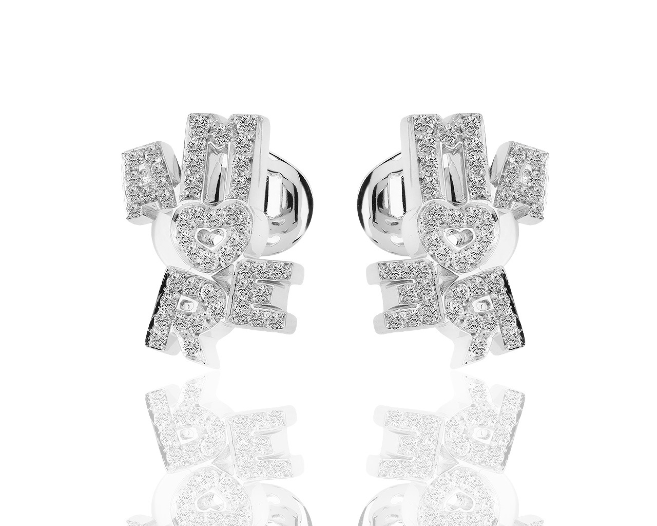 Золотые серьги с бриллиантами 0.74ct Pasquale Bruni Amore 171118/10