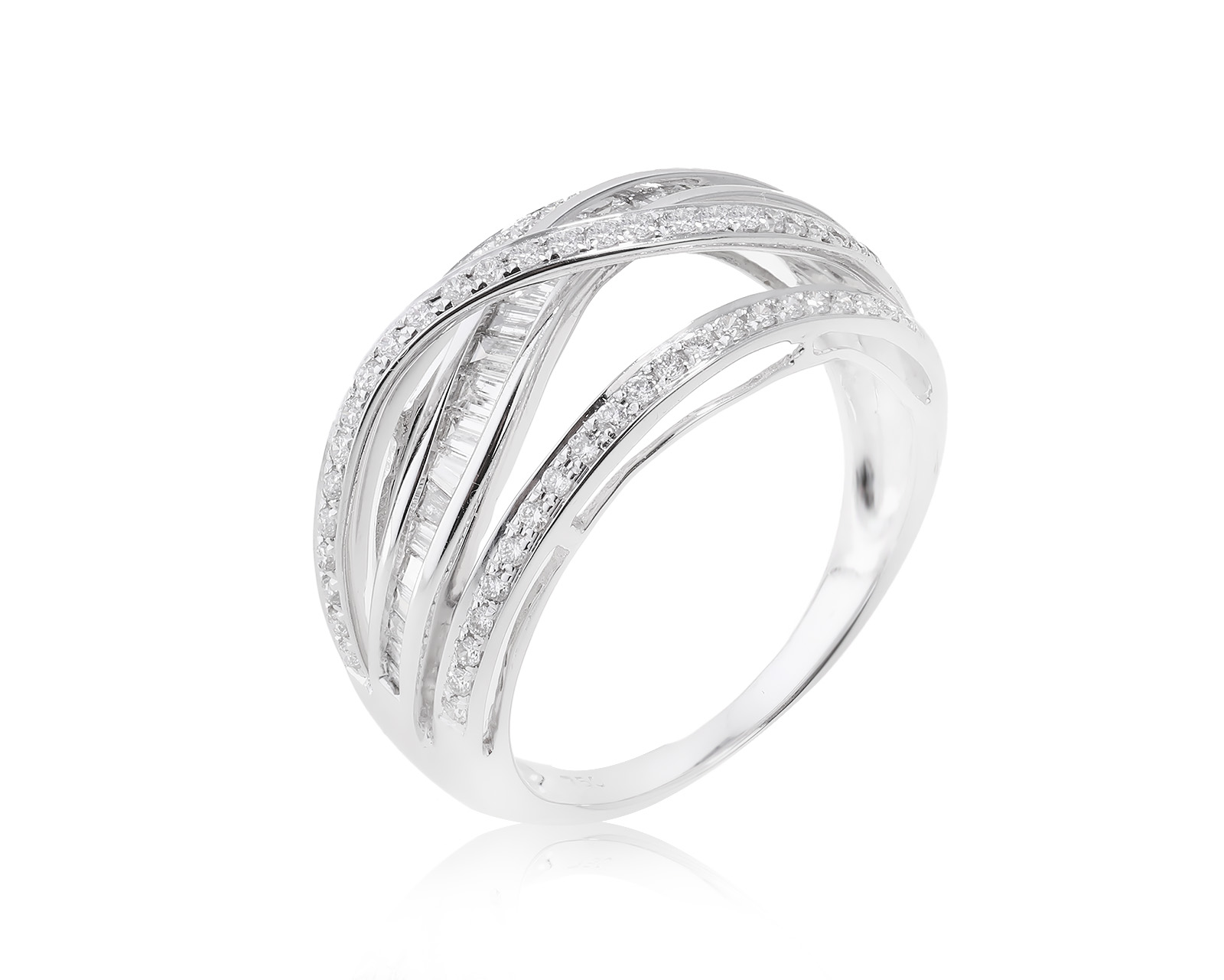 Золотое кольцо с бриллиантами 0.80ct 180623/3