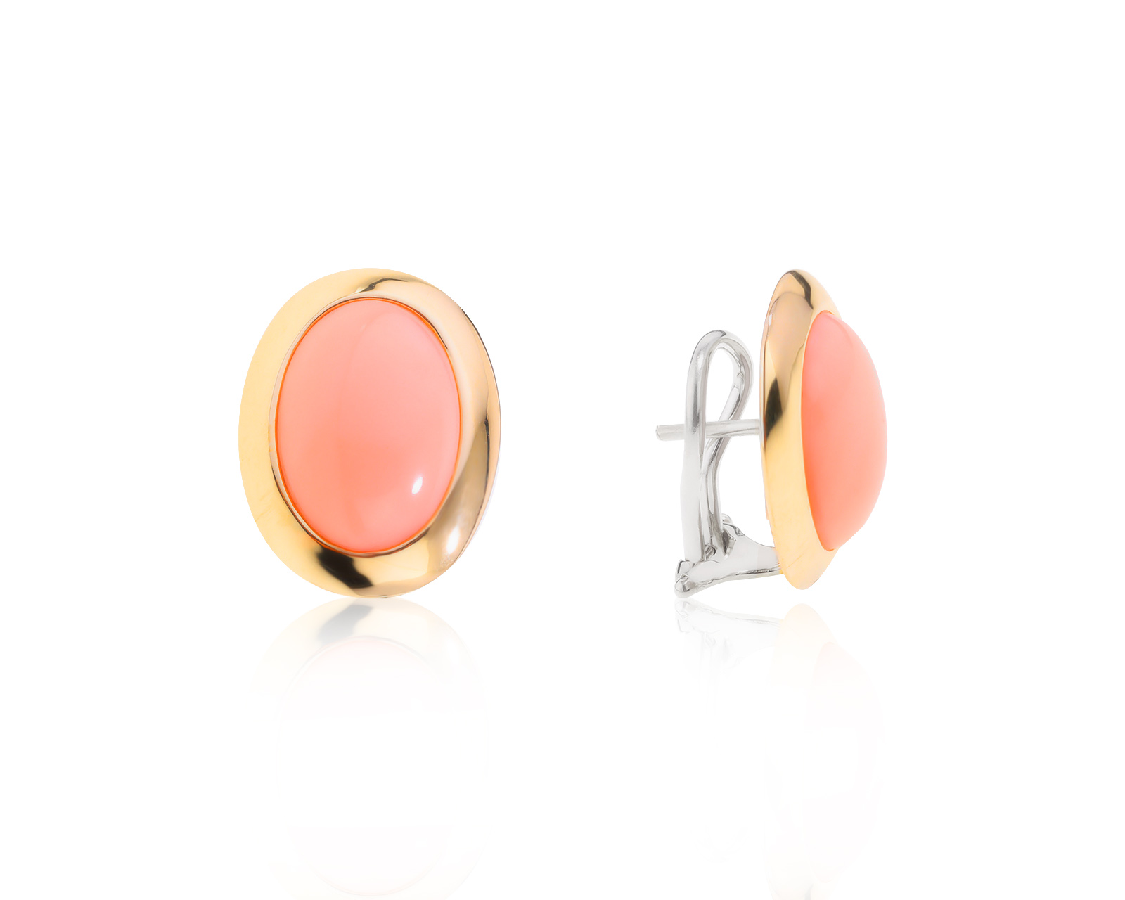 Итальянские золотые серьги с кораллами 10.21ct 060522/11