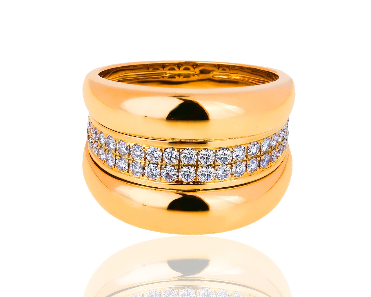 Золотое кольцо с бриллиантами 0.62ct Chopard La Strada 211218/2