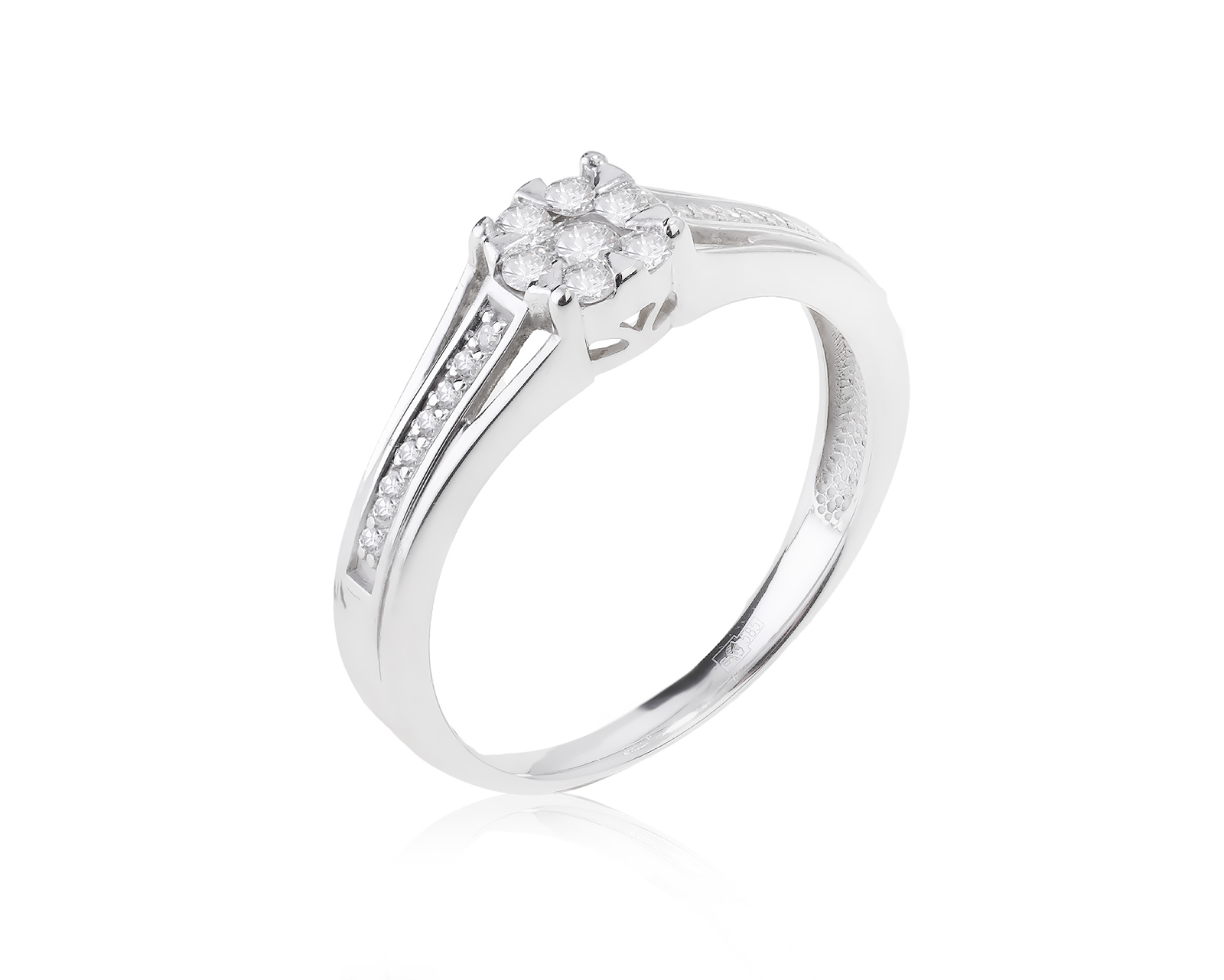 Золотое кольцо с бриллиантами 0.26ct 220124/3