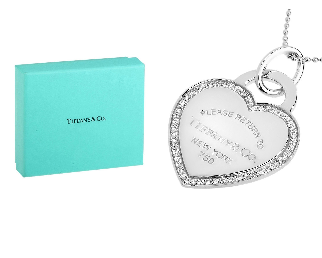 Золотой кулон с бриллиантами 0.20ct Return to Tiffany 100318/4