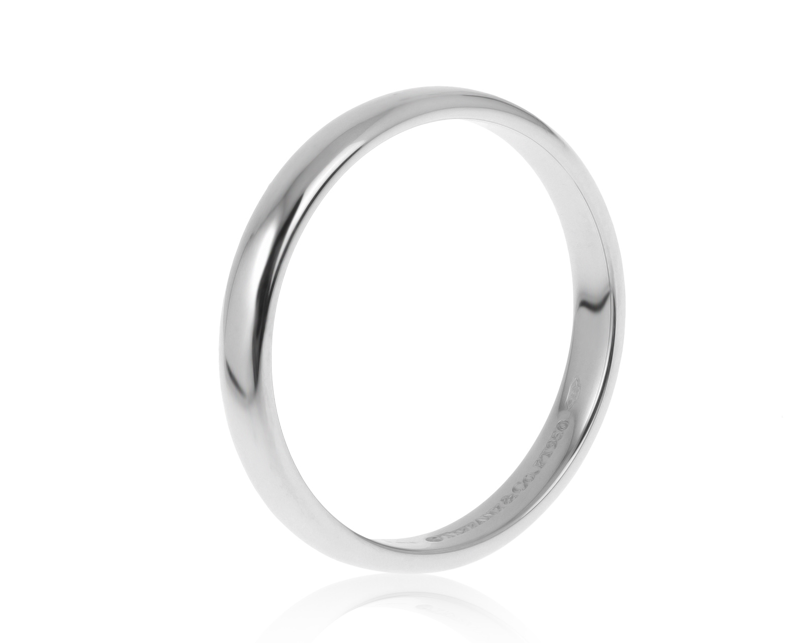 Оригинальное платиновое кольцо Tiffany&Co Classic 050621/9