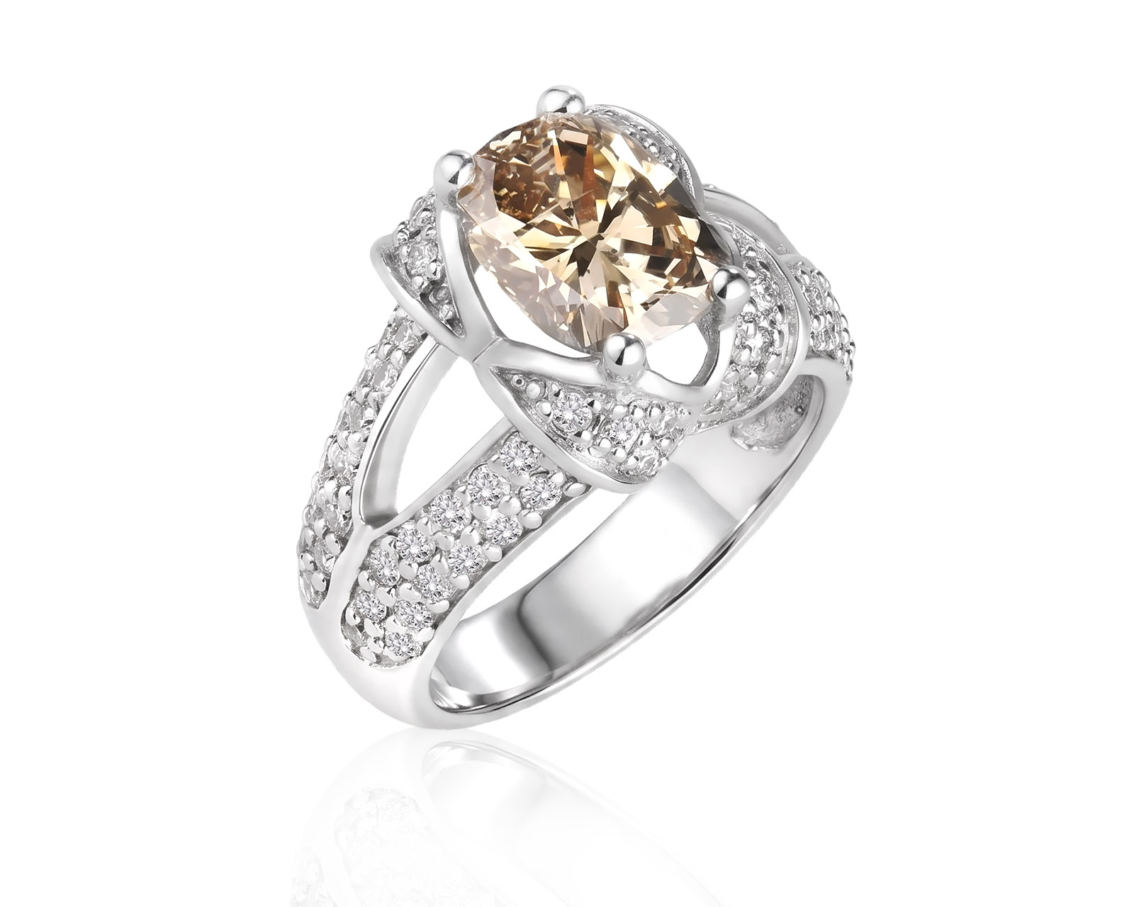 Золотое кольцо с бриллиантами 2.77ct 171225/8