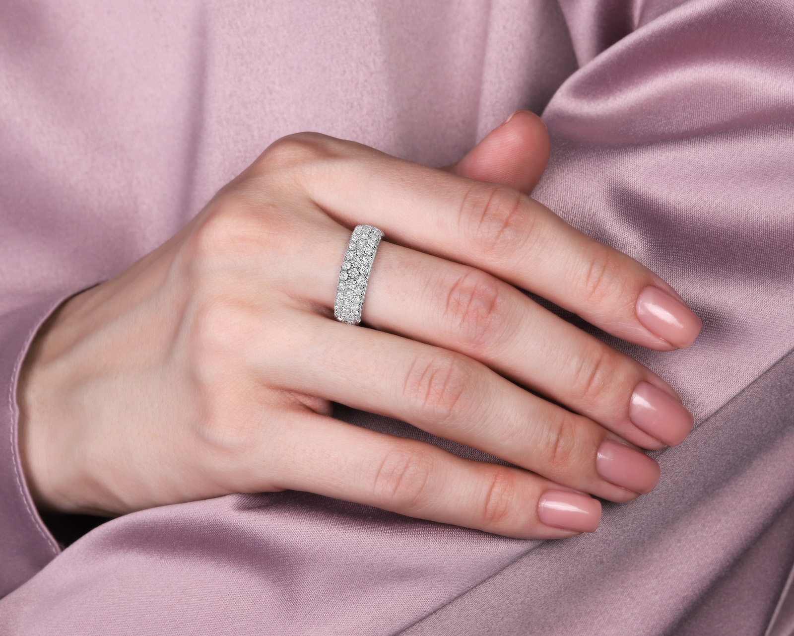 Золотое кольцо с бриллиантами 1.72ct