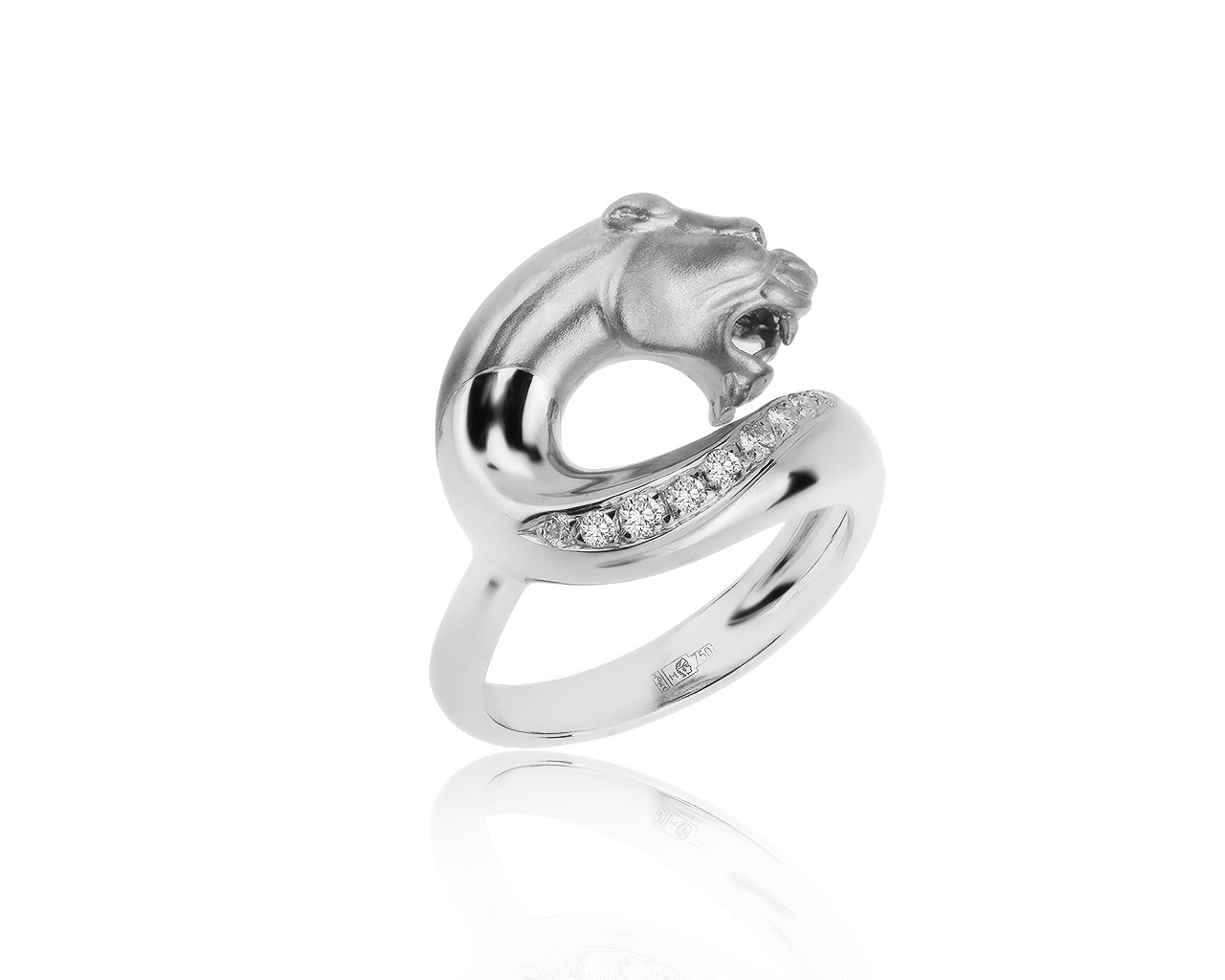 Оригинальное золотое кольцо с бриллиантами 0.12ct Carrera y Carrera 231219/1