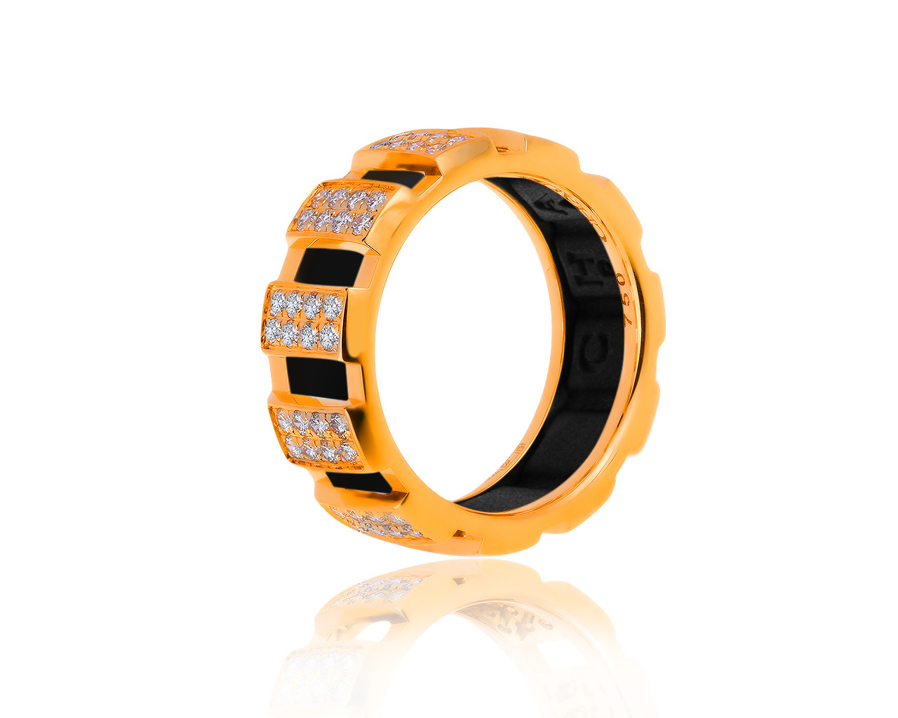 Оригинальное золотое кольцо с бриллиантами 0.80ct Chaumet