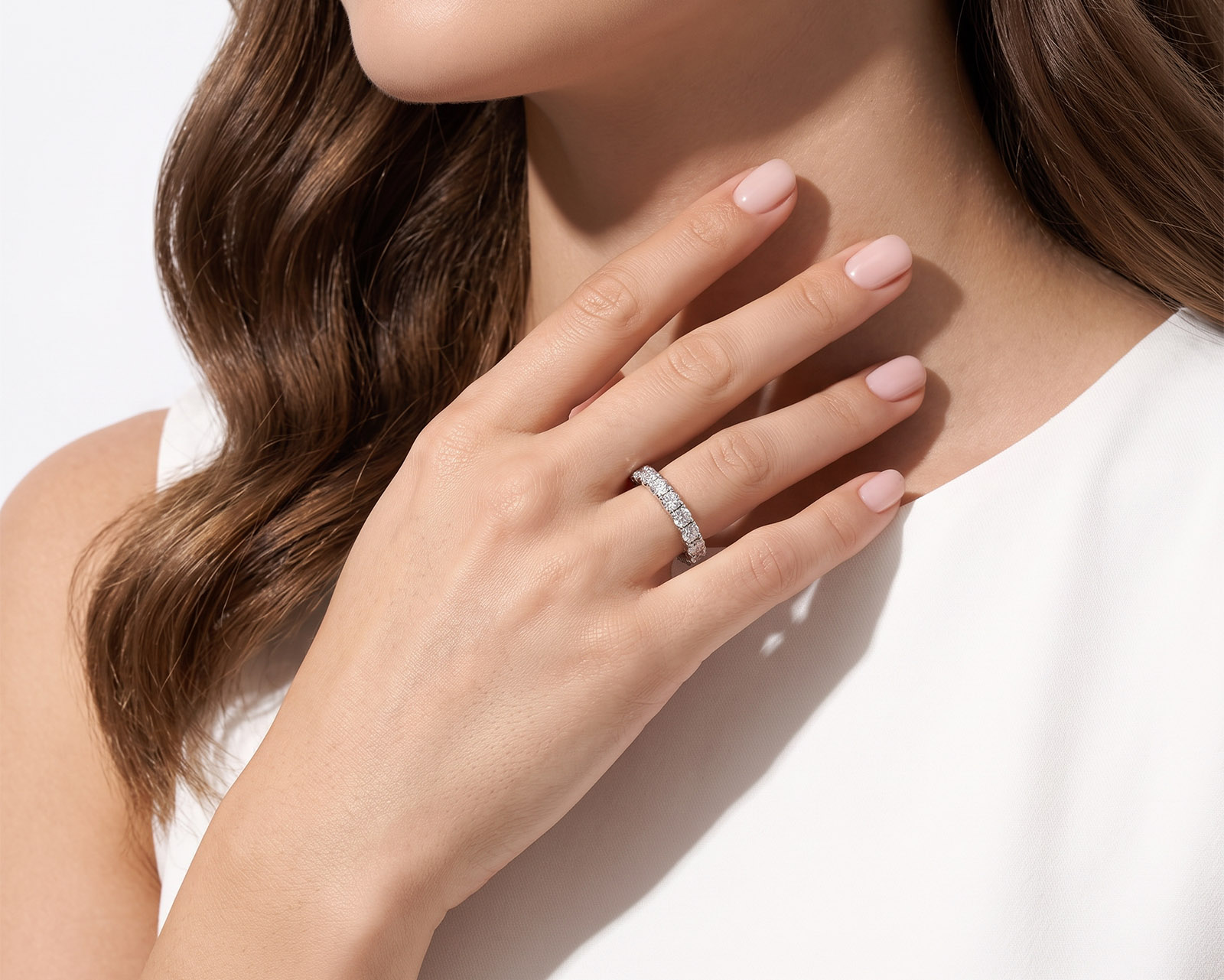 Золотое кольцо с бриллиантами 1.19ct