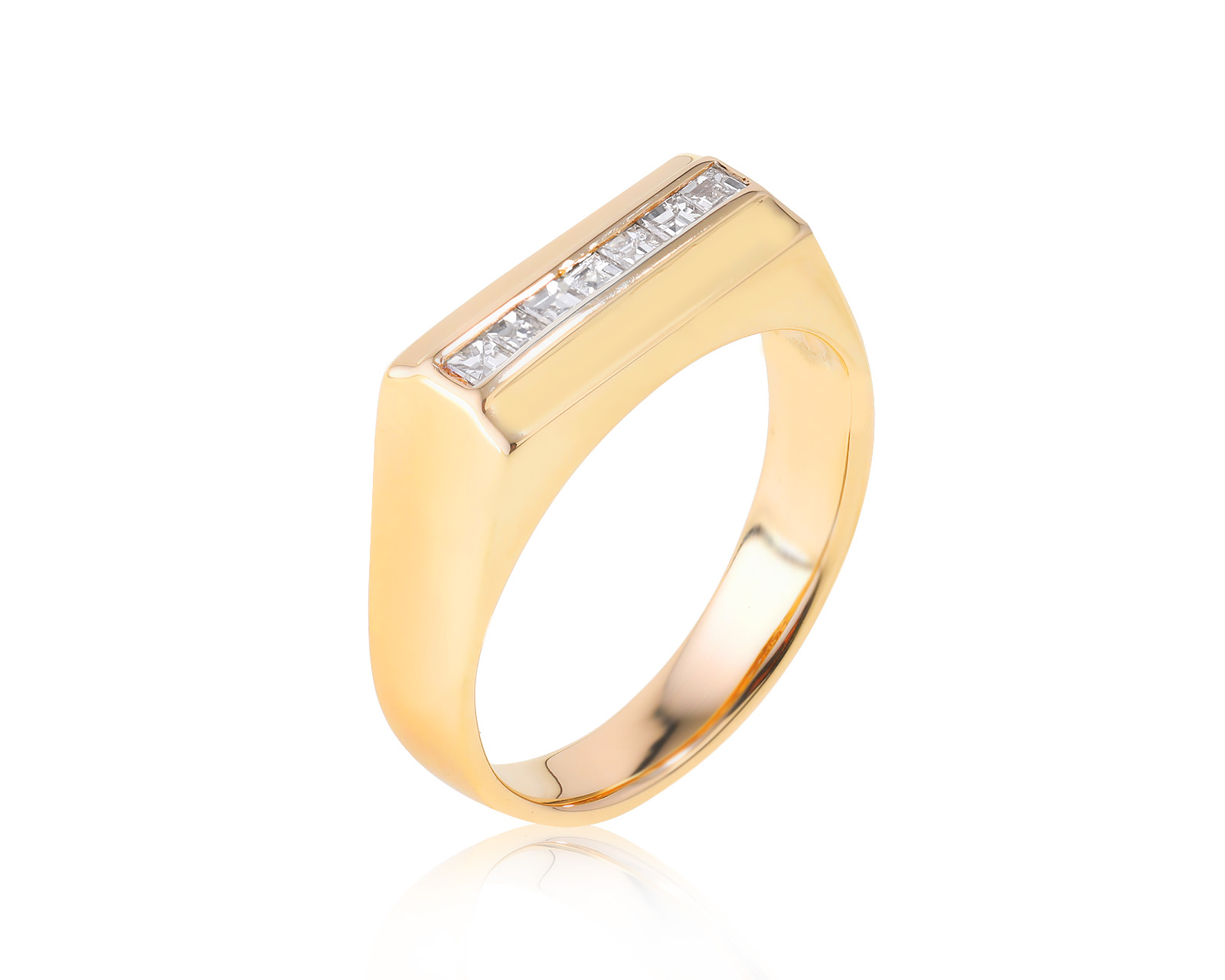 Золотое кольцо с бриллиантами 0.43ct