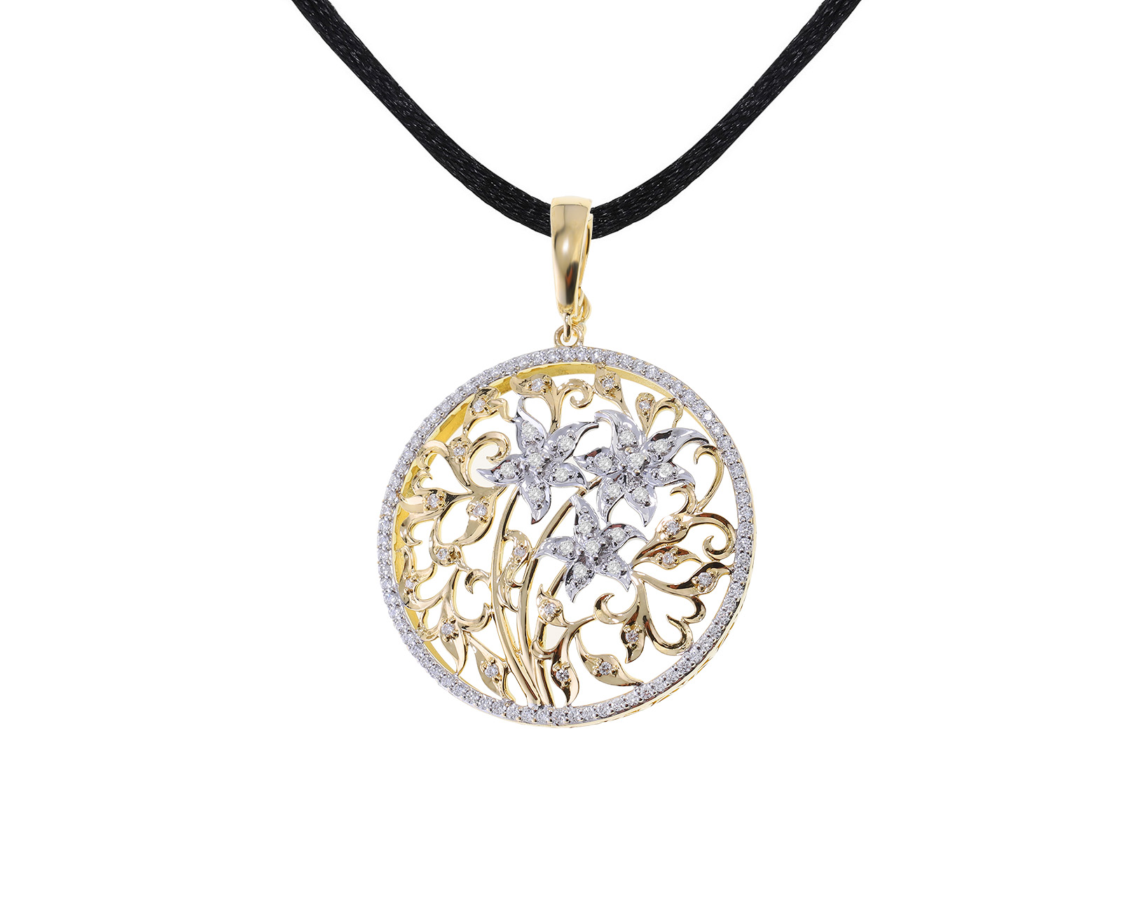 Золотой кулон с бриллиантами 0.57ct 310523/7