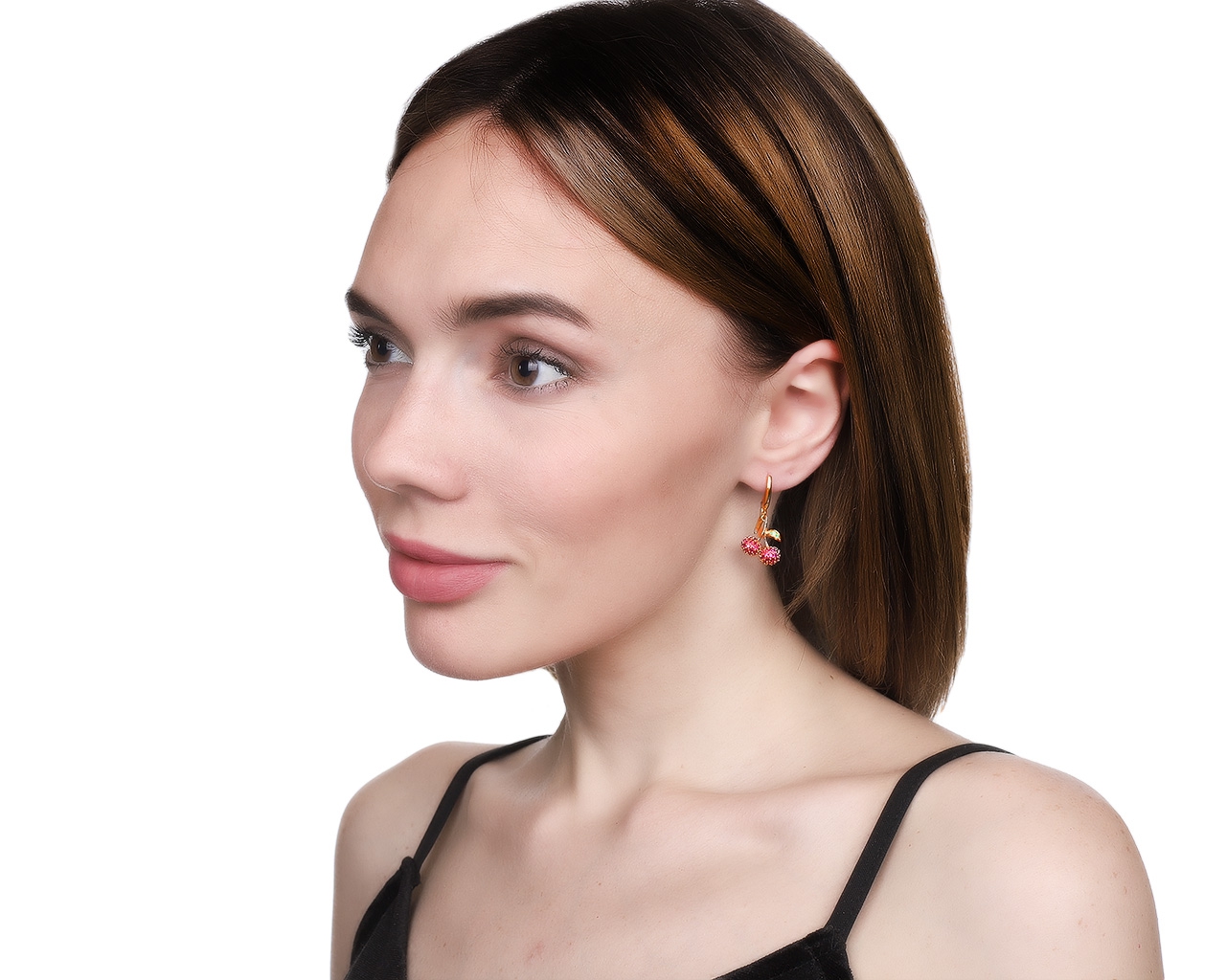 Прекрасные золотые серьги с сапфирами 1.70ct