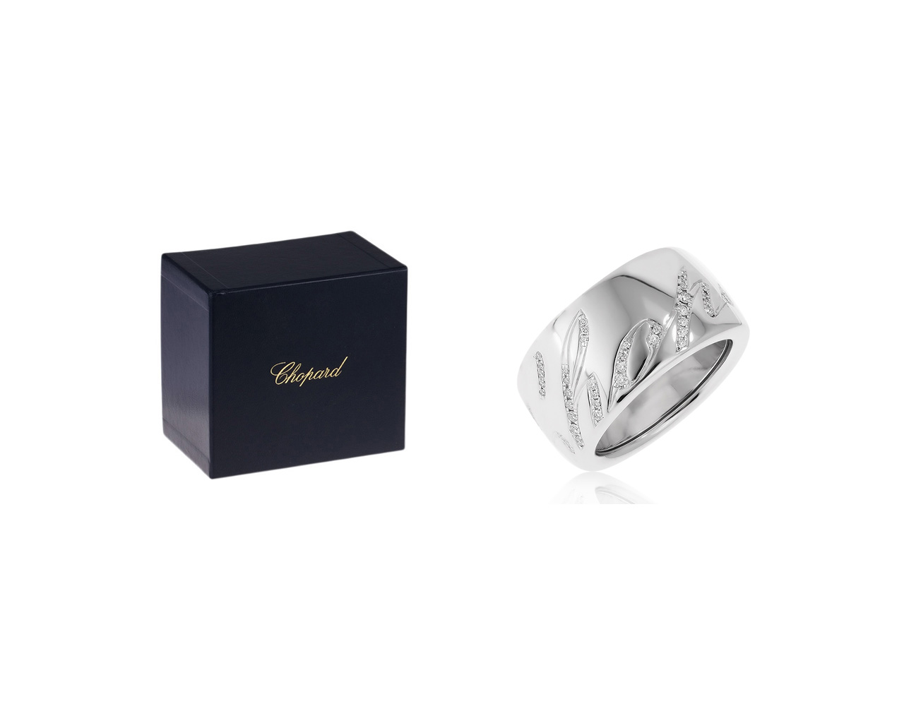 Оригинальное золотое кольцо с бриллиантами 0.25ct Chopard Chopadissimo