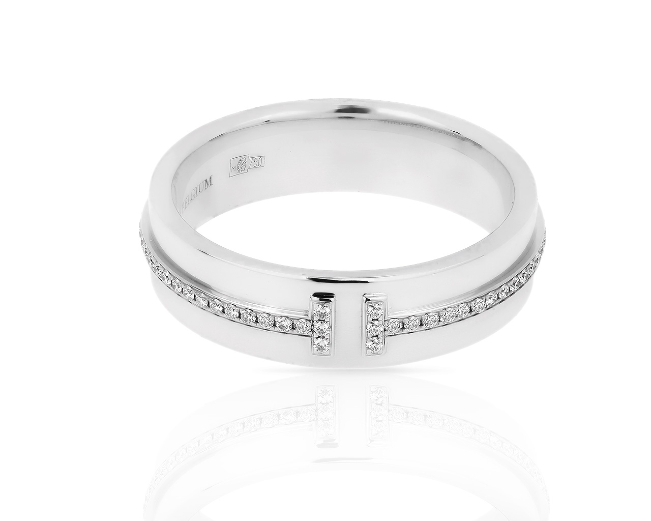 Золотое кольцо с бриллиантами 0.13ct Tiffany&Co 090418/13