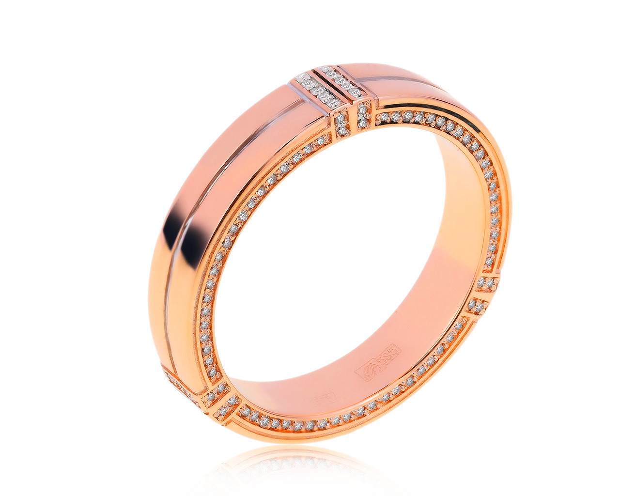 Изящное золотое кольцо с бриллиантами 0.50ct 061020/8