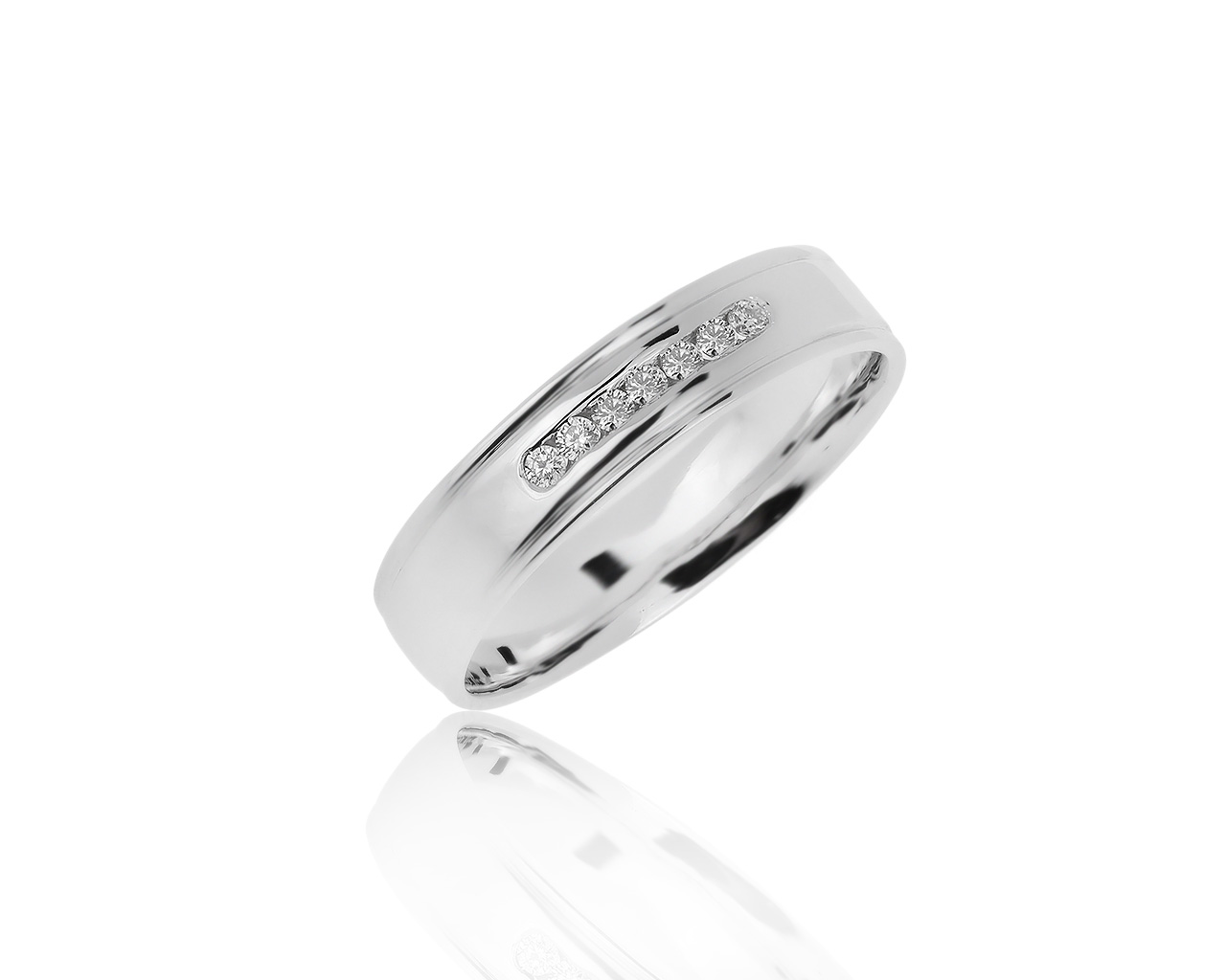 Стильное золотое кольцо с бриллиантами 0.10ct 250617/17 Стильное золотое кольцо с бриллиантами 0.10ct 250617/17