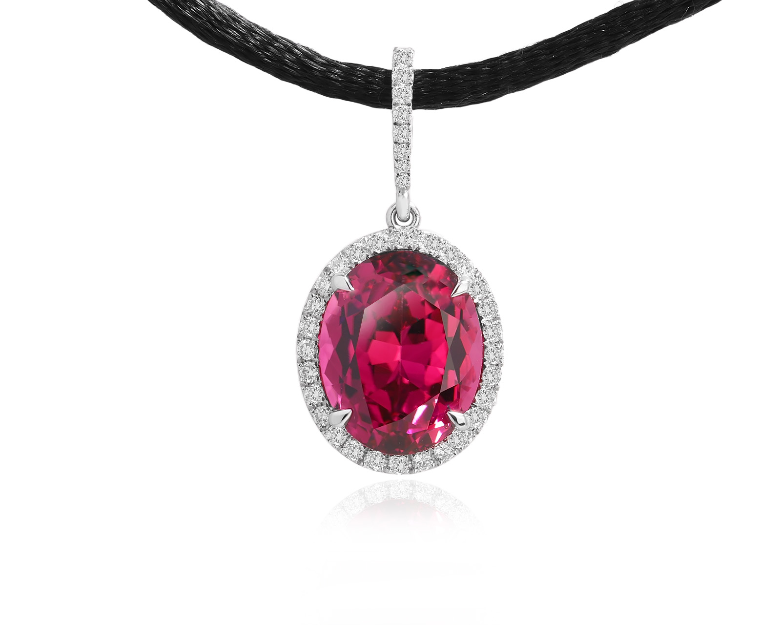 Оригинальный золотой кулон с турмалином 4.09ct Lykov`s Jewellery