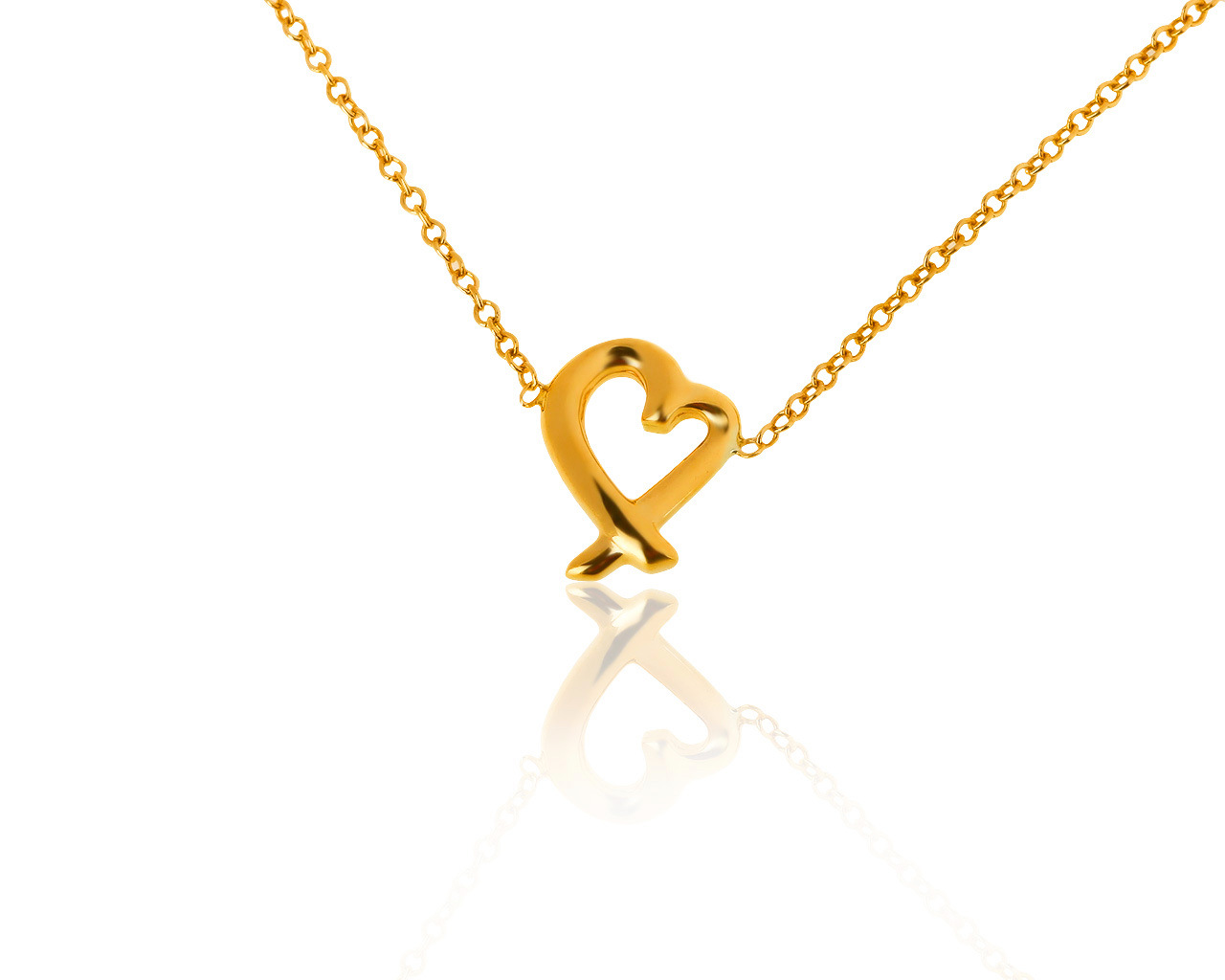 Оригинальный золотой кулон Tiffany&Co 140919/18