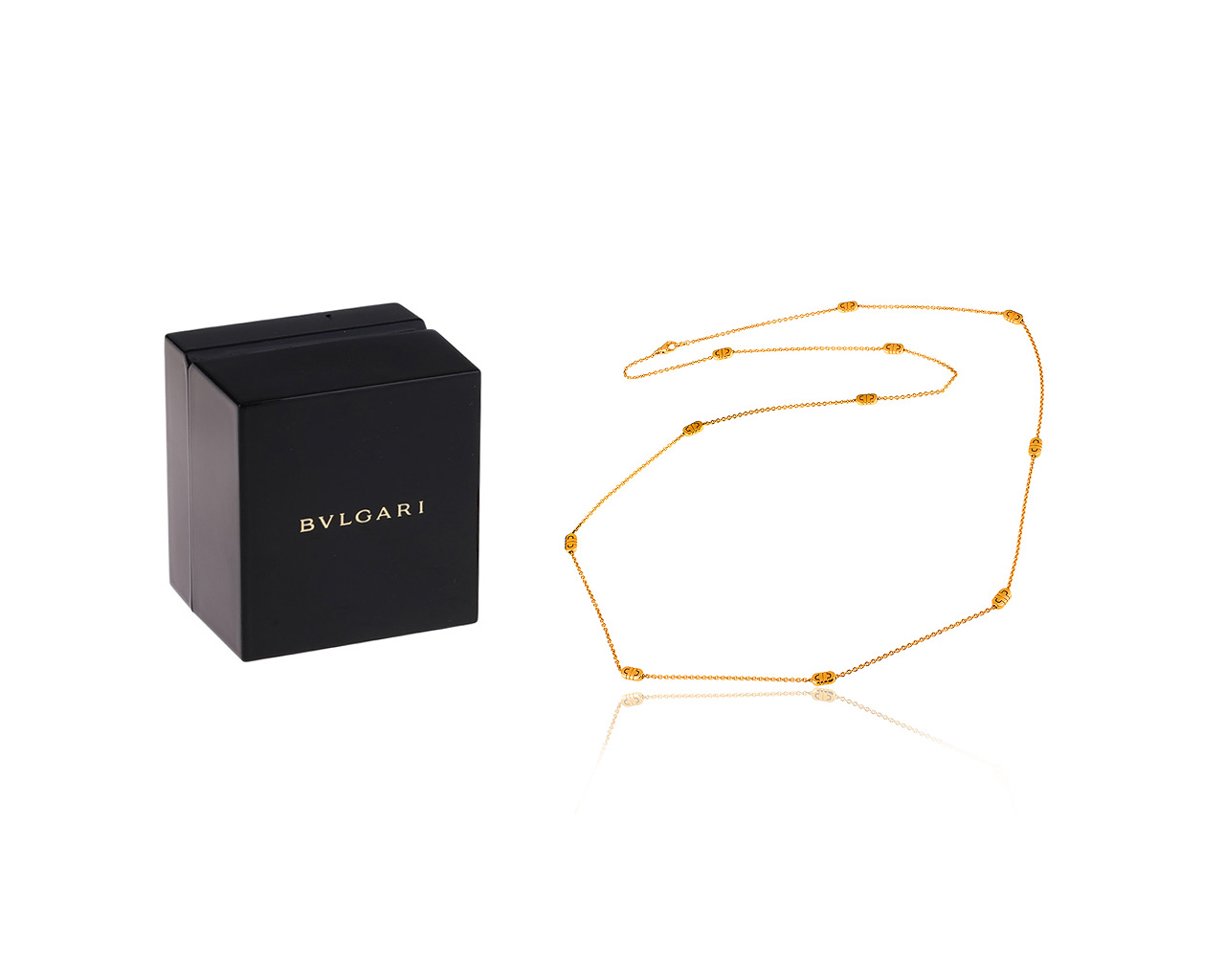 Изумительное золотое колье Bvlgari Parentesi
