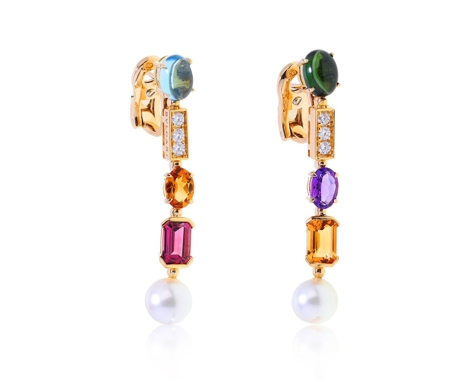 Оригинальные золотые серьги Bvlgari Allegra 211022/8