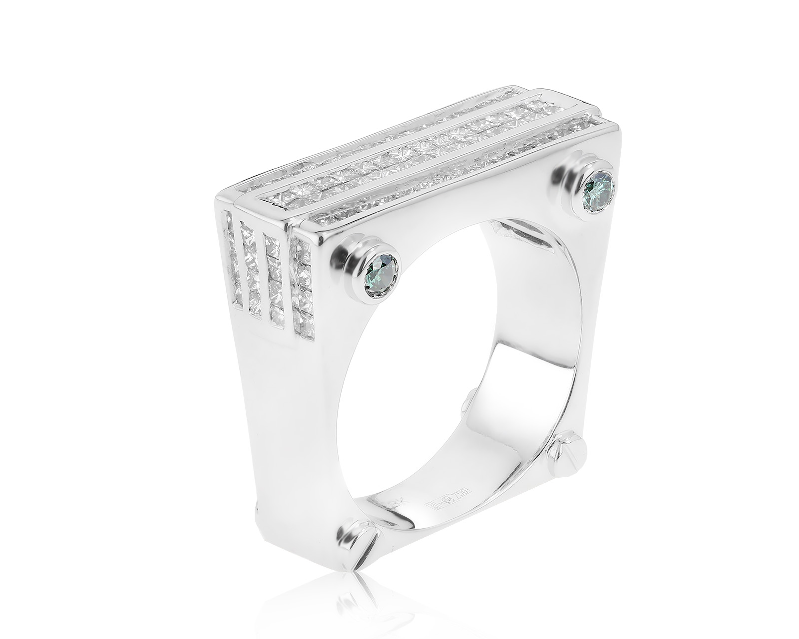 Солидное золотое кольцо с бриллиантами 2.93ct 250222/12