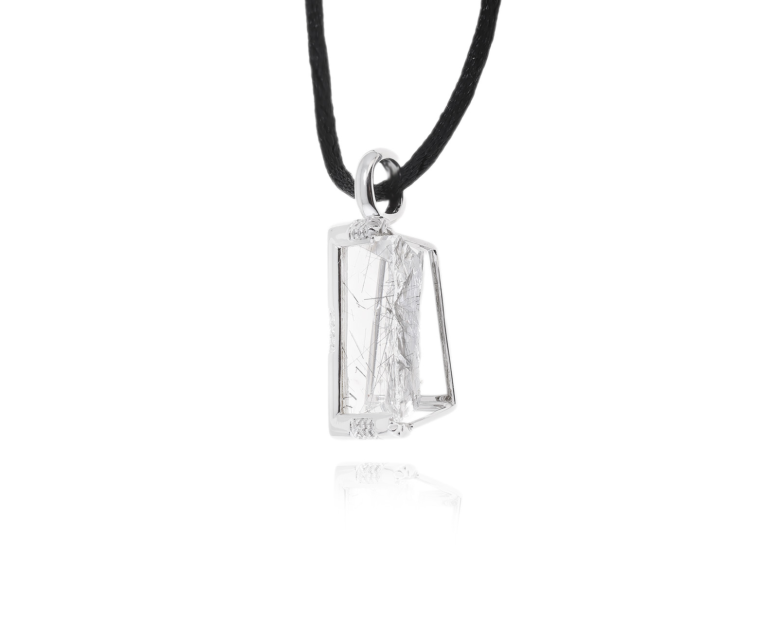 Оригинальный золотой кулон с кварцем 27.15ct Garel