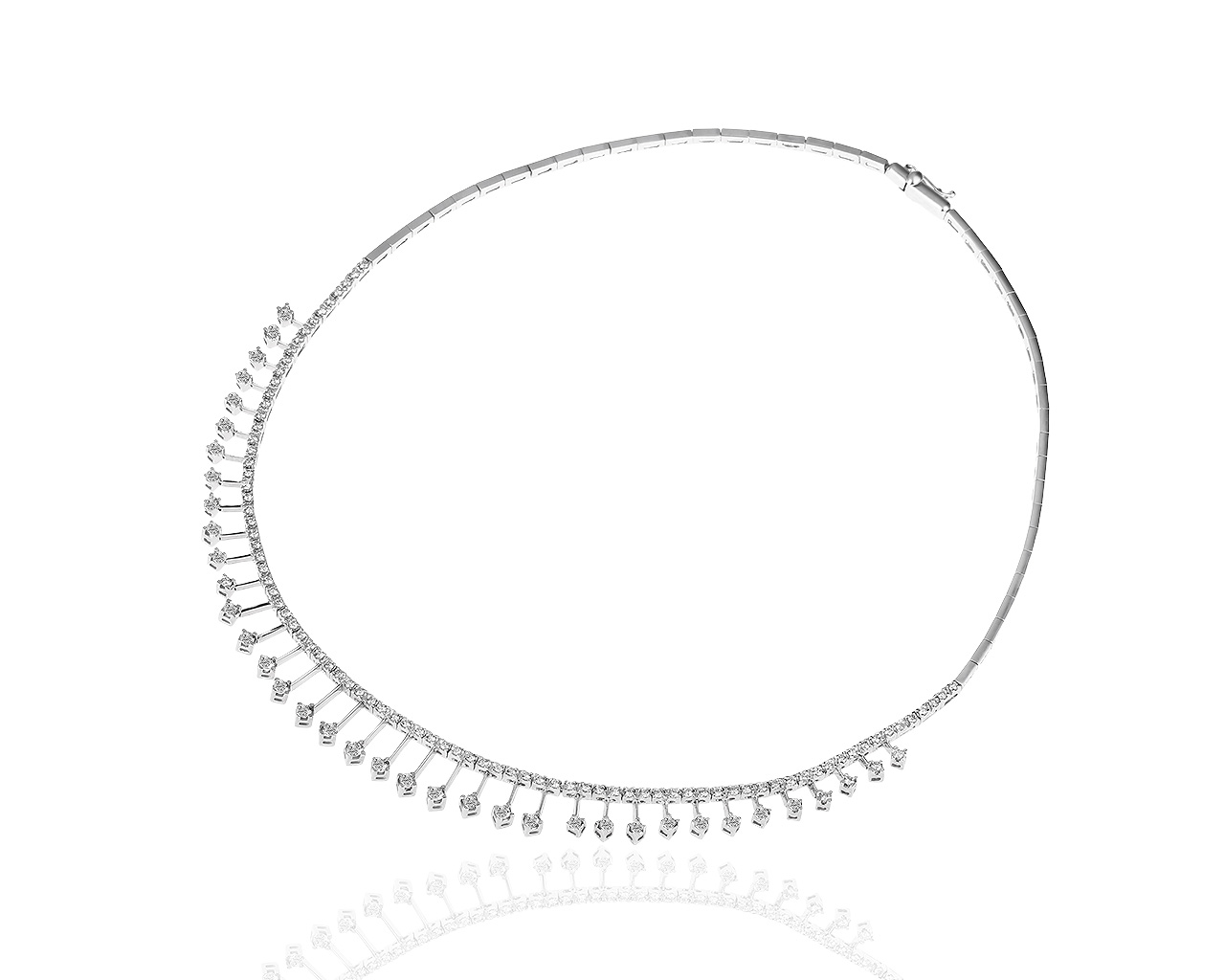 Итальянское золотое колье с бриллиантам 1.72ct Zen