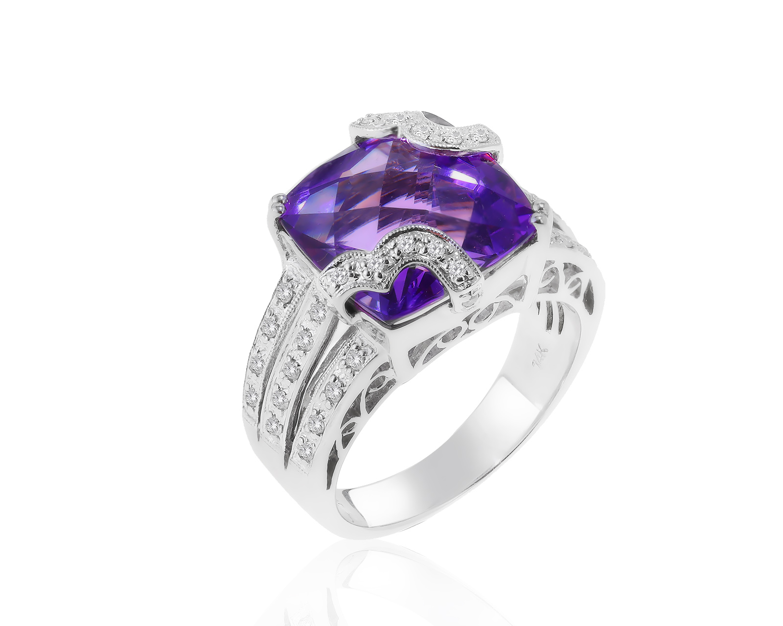 Изумительное золотое кольцо с аметистом 7.65ct 070622/9