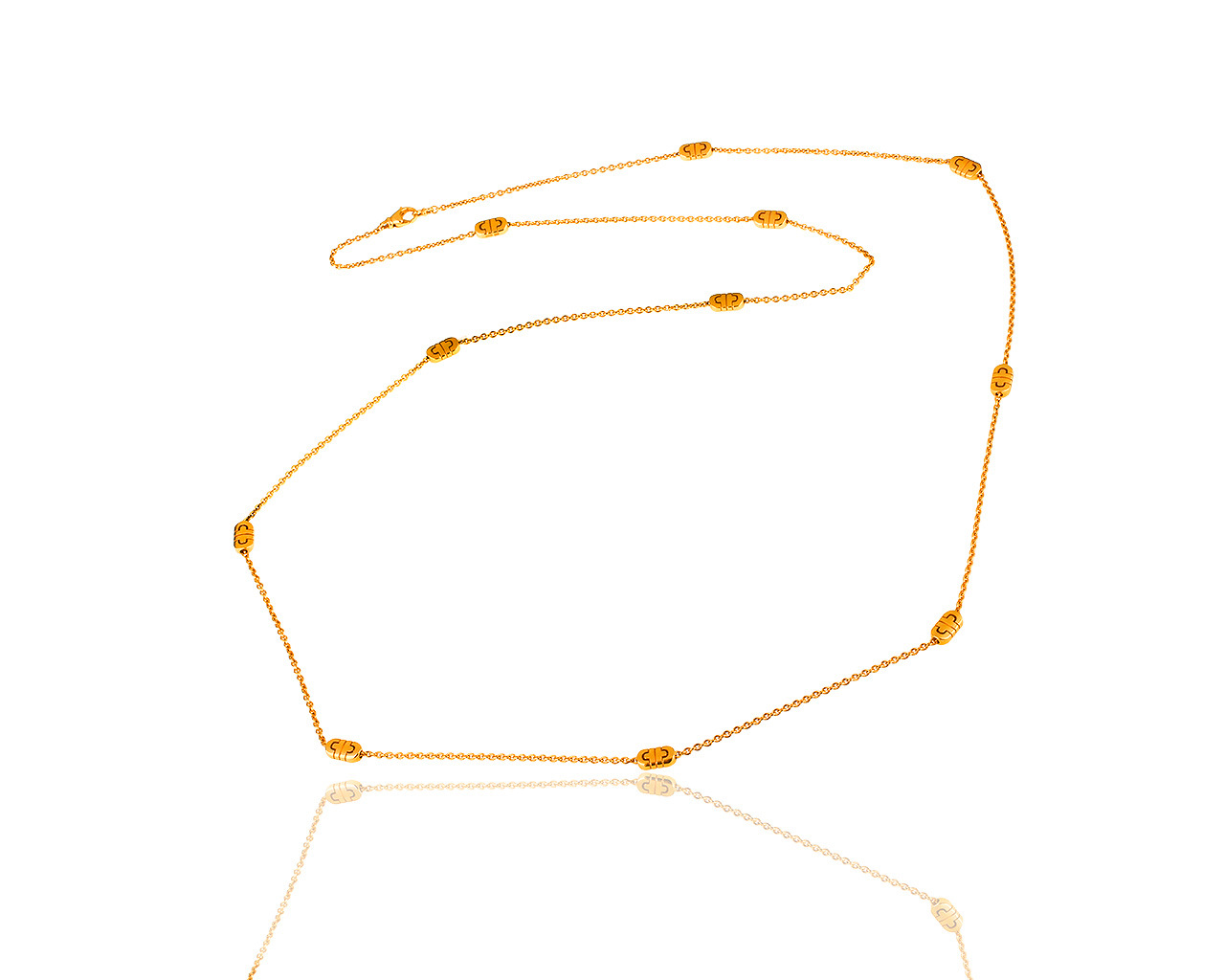 Изумительное золотое колье Bvlgari Parentesi