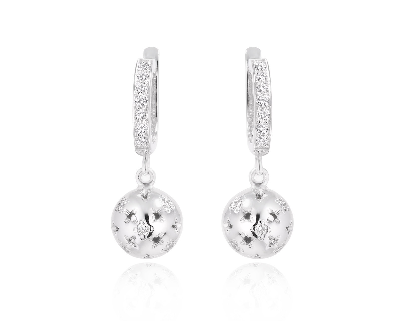 Золотые серьги с бриллиантами 0.72ct 041224/1