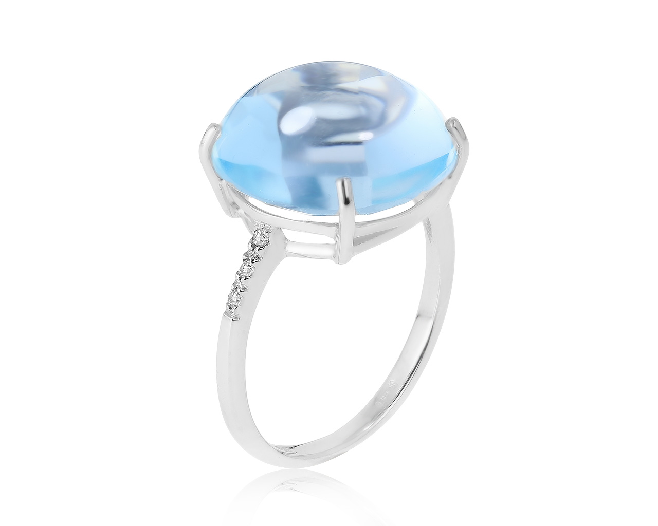 Оригинальное золотое кольцо с топазом 13.06ct Kiara 040321/4